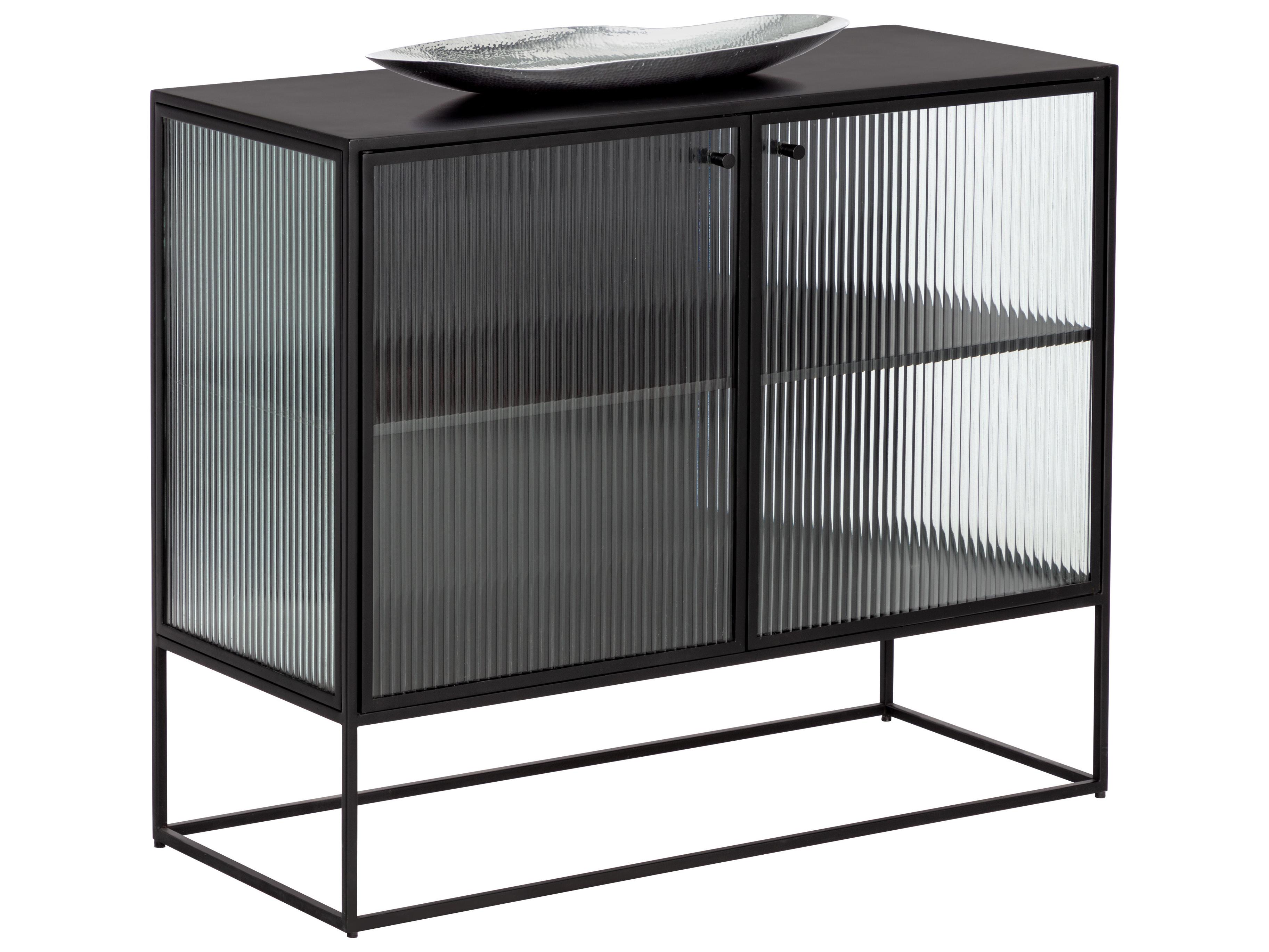 Sunpan Parsons 35" Clear Matte Black Sideboard
