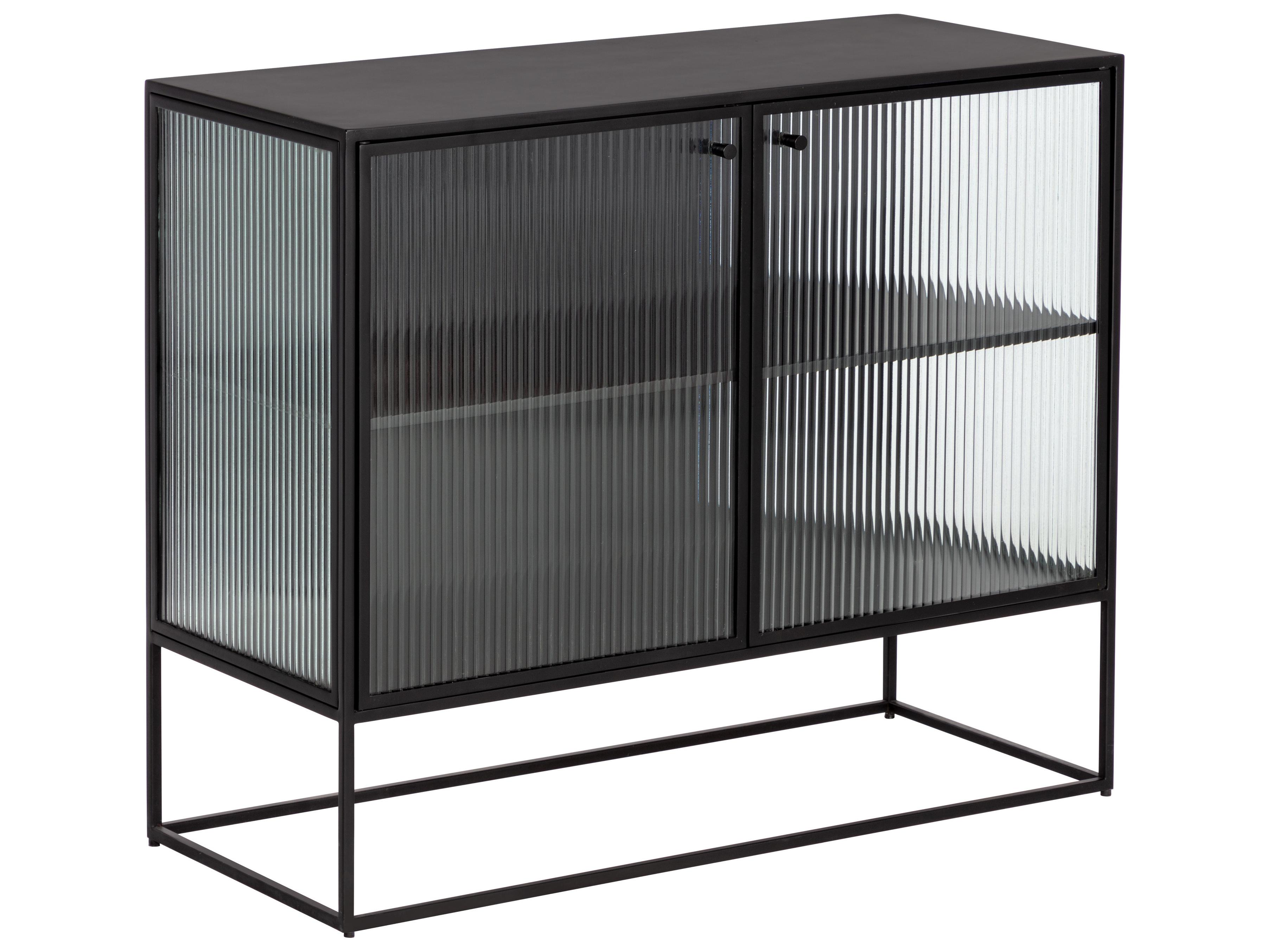 Sunpan Parsons 35" Clear Matte Black Sideboard
