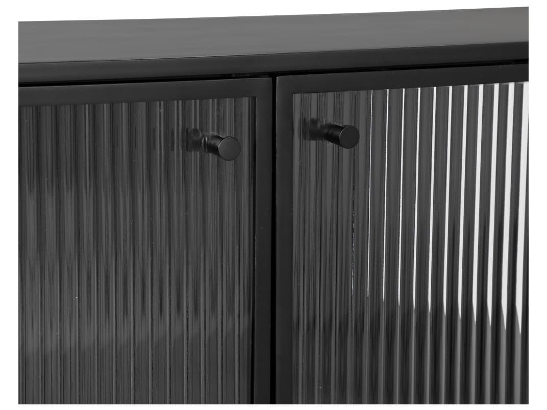 Sunpan Parsons 35" Clear Matte Black Sideboard