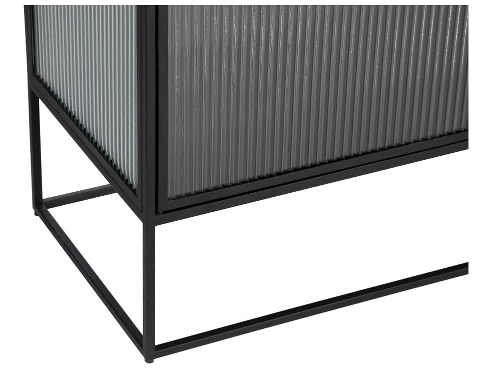 Sunpan Parsons 71" Clear Matte Black Sideboard