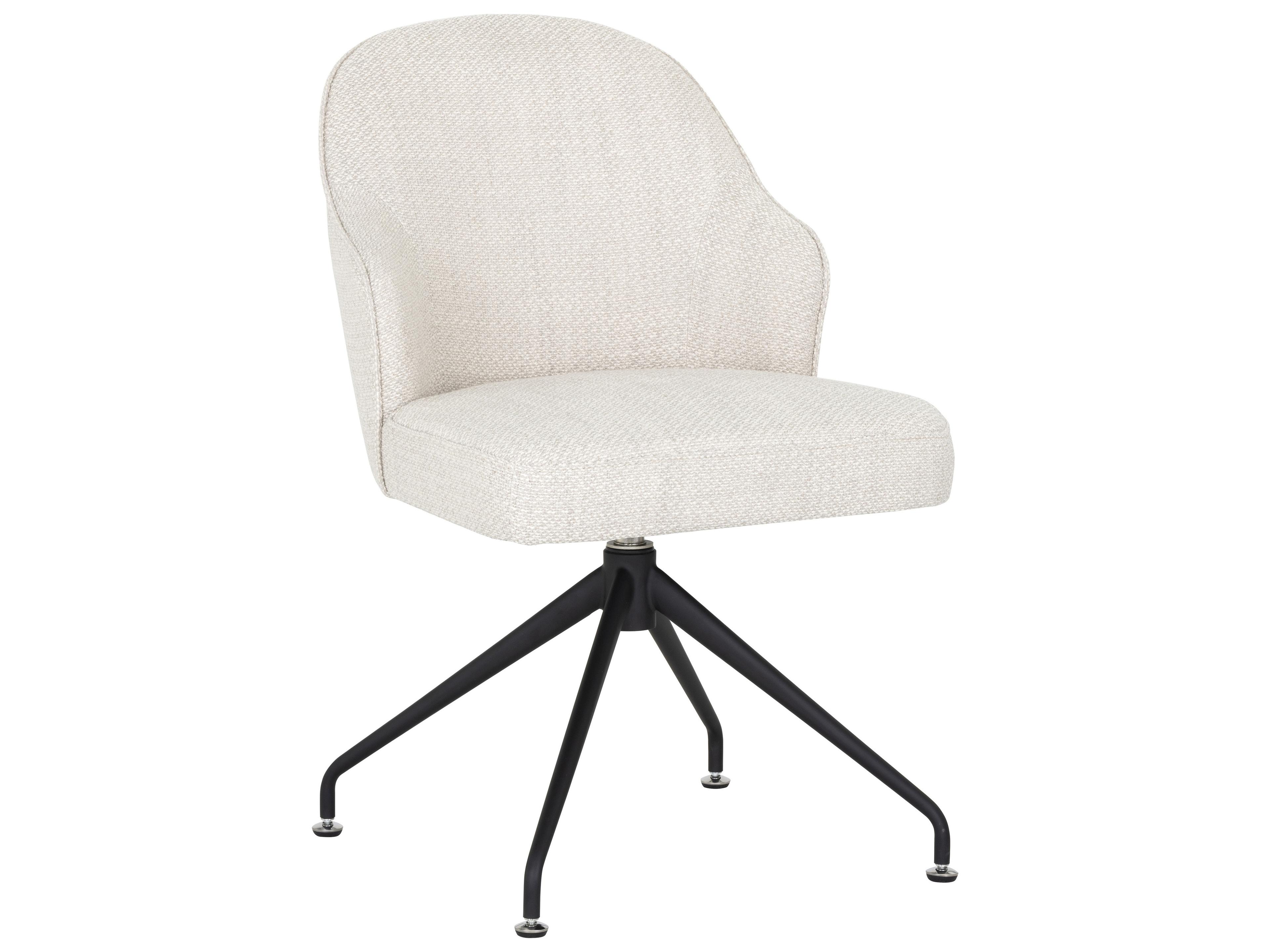 Sunpan 5west Bretta White Upholstered Side Dining Chair