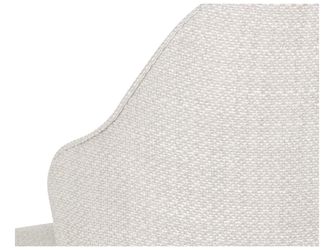 Sunpan 5west Bretta White Upholstered Side Dining Chair