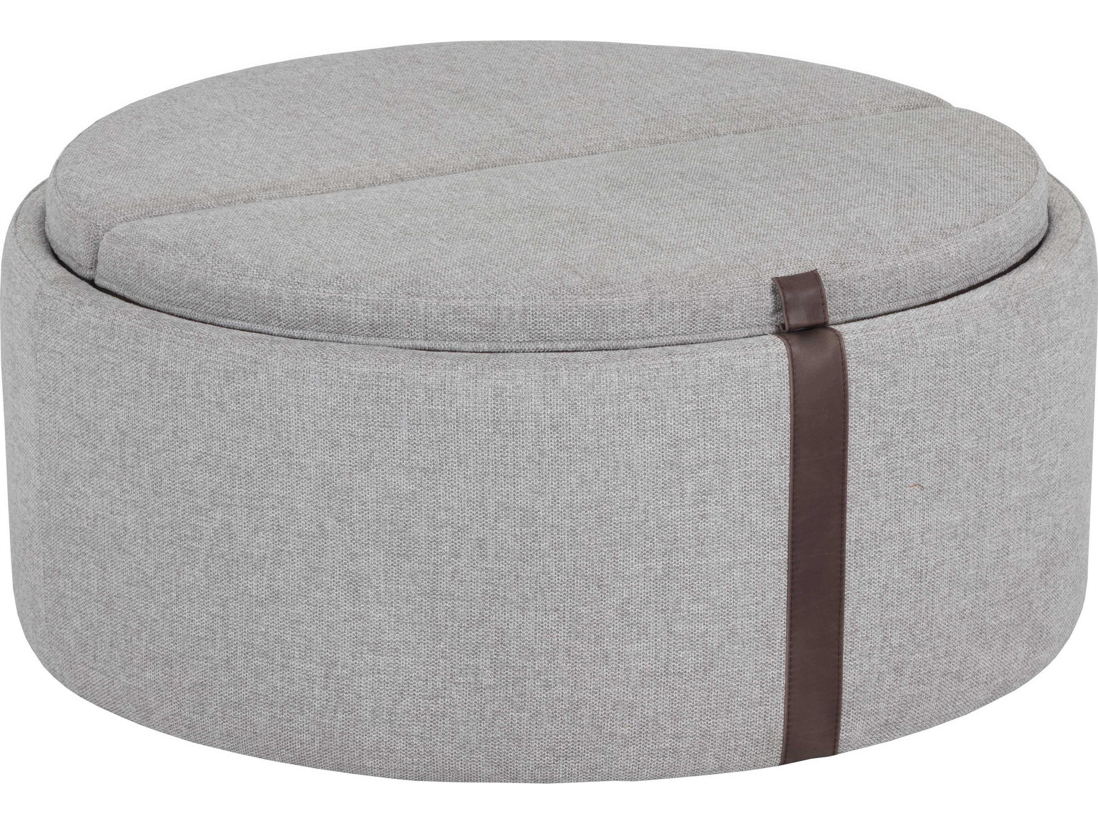 Sunpan 5west Borelli Brown Gray Upholstered Ottoman