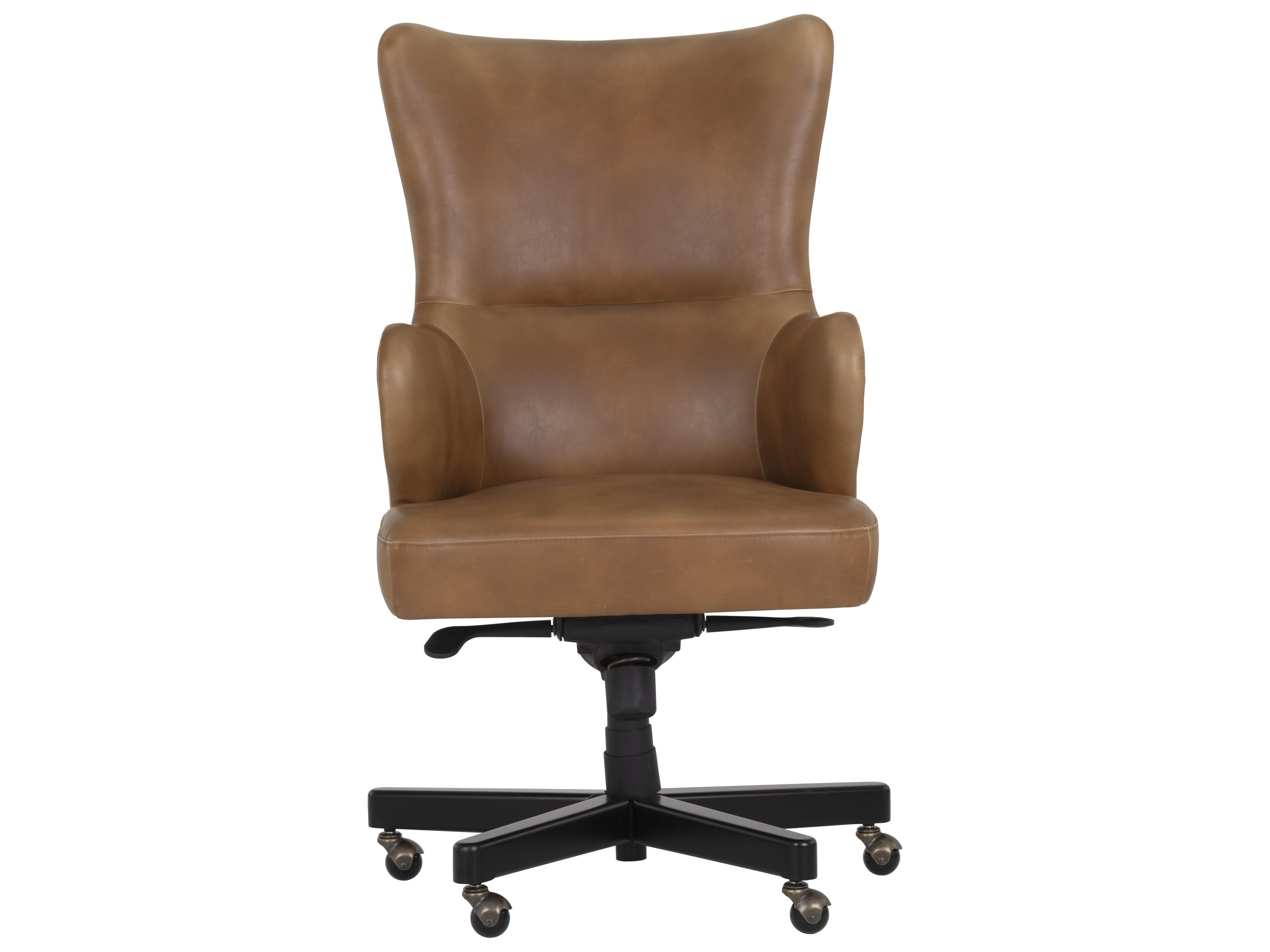 Sunpan 5west Brown Faux Leather Adjustable Swivel Executive Desk Chair
