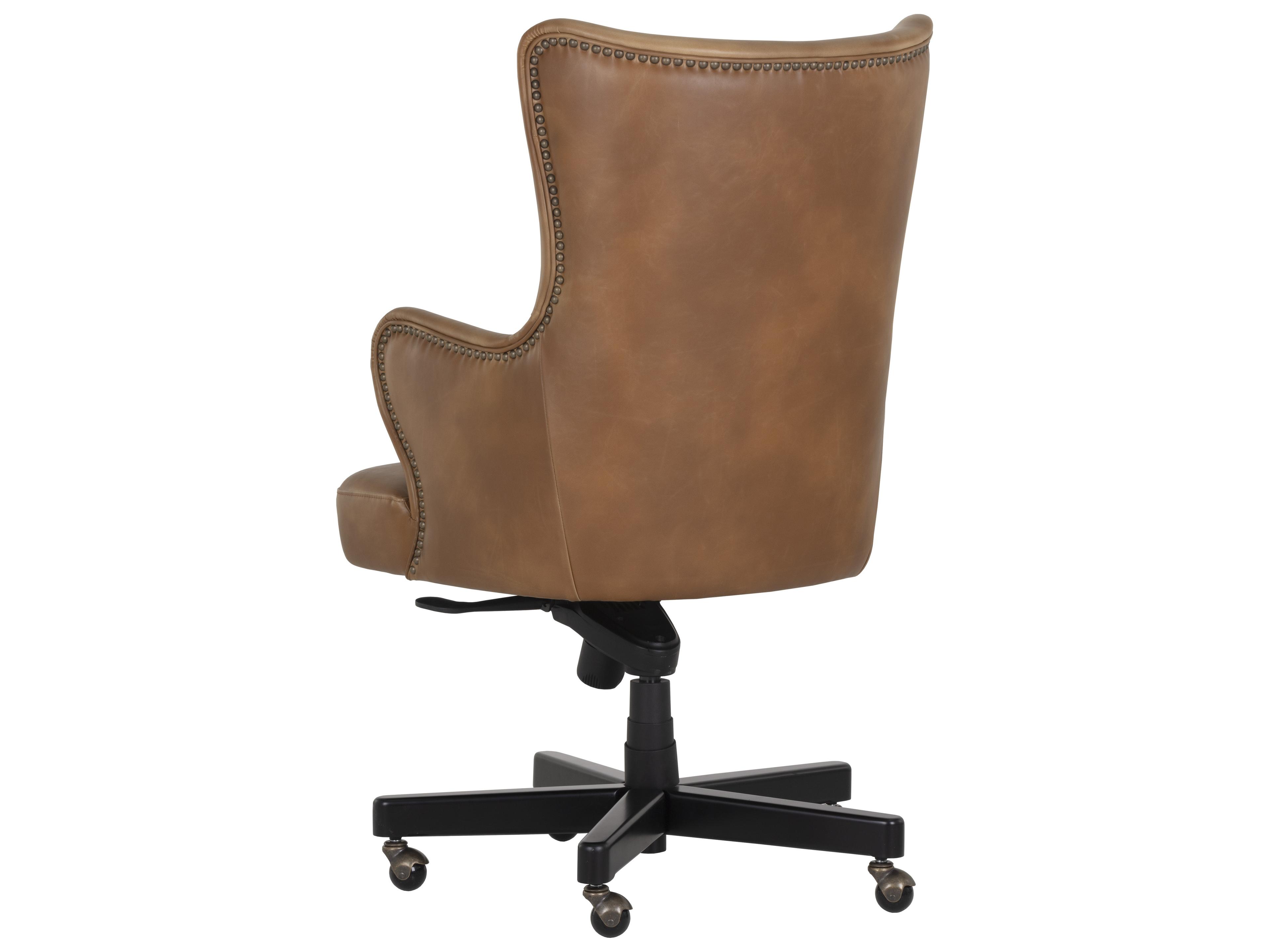 Sunpan 5west Brown Faux Leather Adjustable Swivel Executive Desk Chair