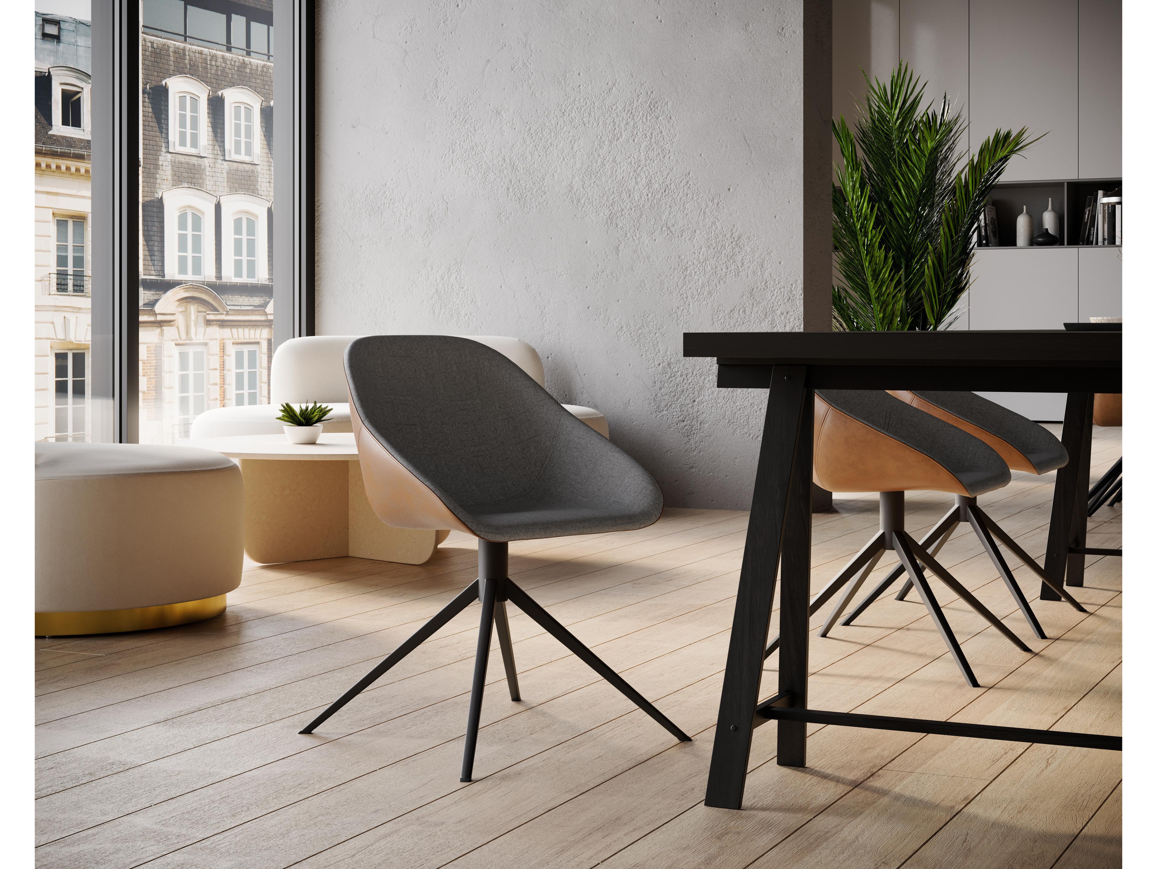 Sunpan Mccoy Gray Upholstered Side Dining Chair