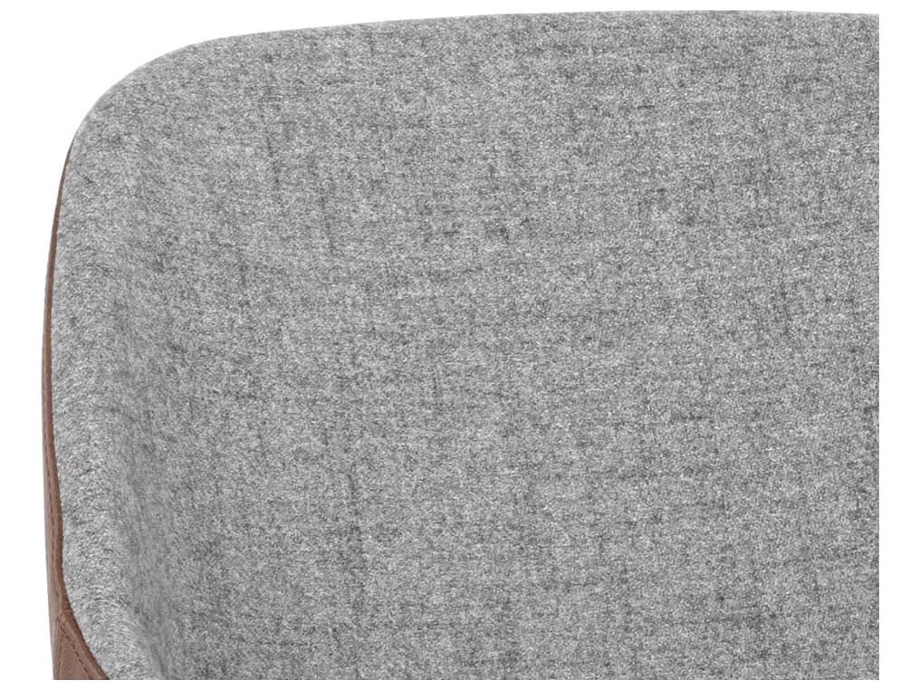 Sunpan Mccoy Gray Upholstered Side Dining Chair