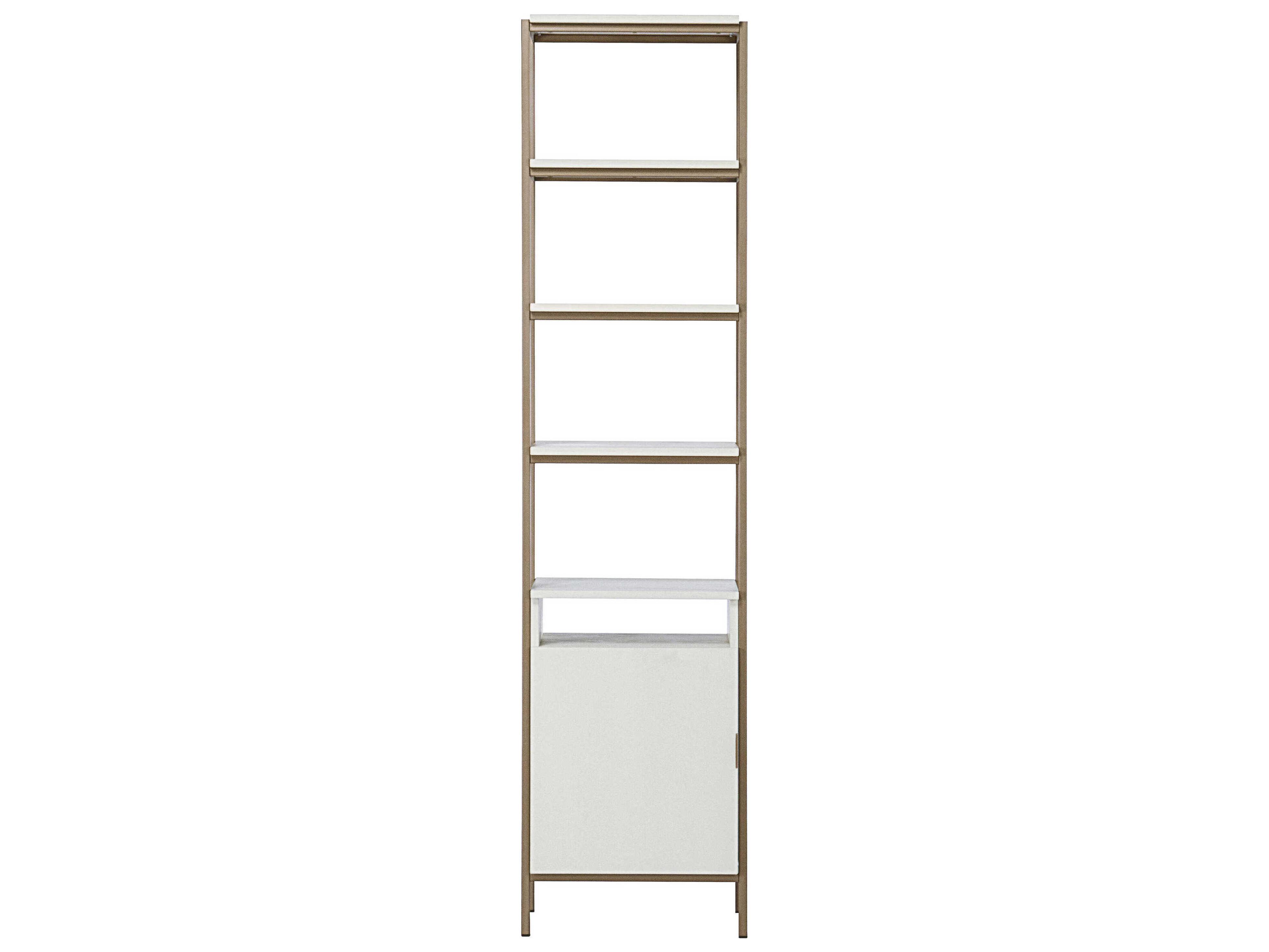 Sunpan Artezia Cream Champagne Gold Bookcase