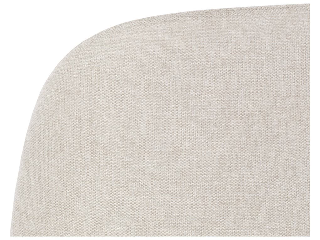 Sunpan Kenna White Upholstered Adjustable Computer Chair