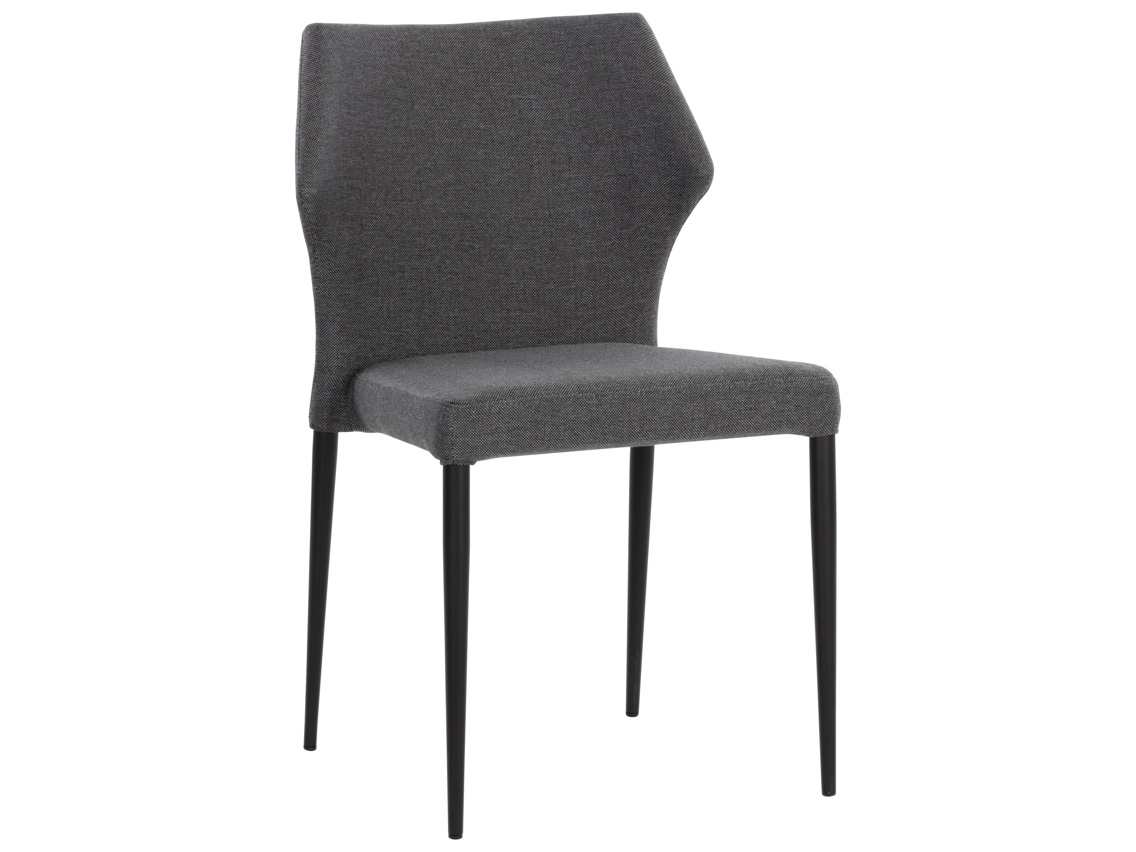 Sunpan James Gray Upholstered Side Dining Chair