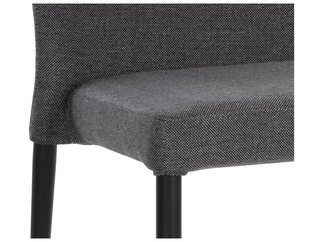 Sunpan James Gray Upholstered Side Dining Chair