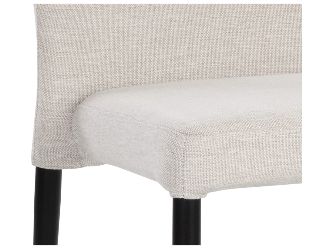 Sunpan James Beige Upholstered Side Dining Chair