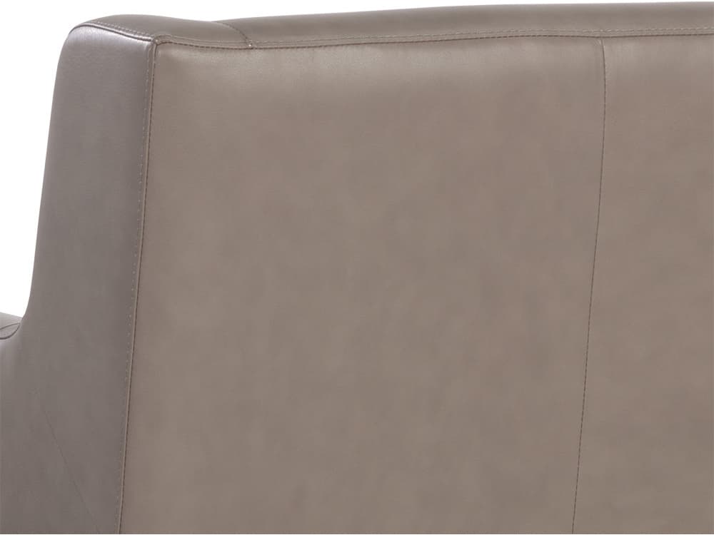 Sunpan Talula Gray Leather Accent Chair