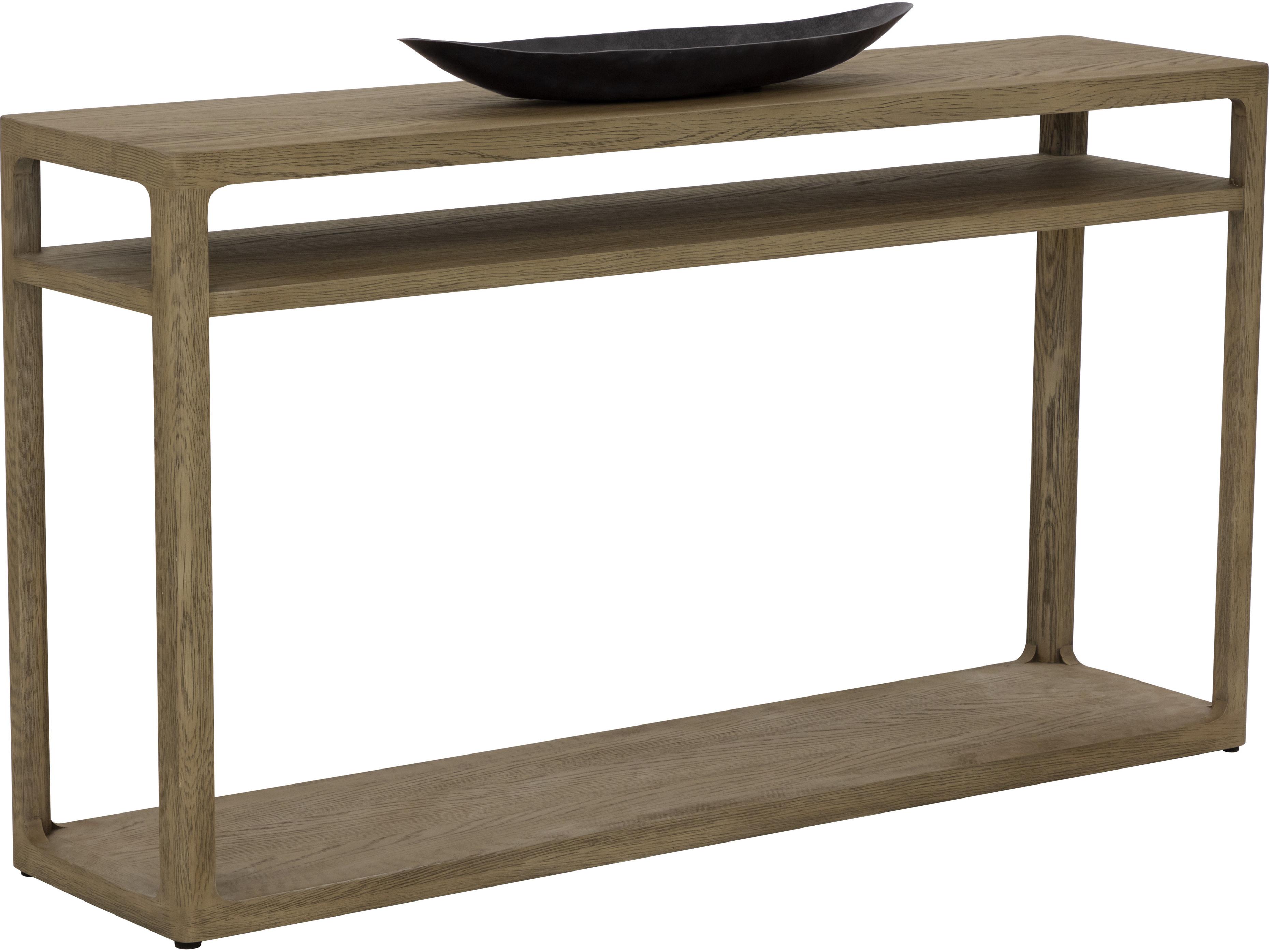 Sunpan Doncaster Rectangular Wood Grey Console Table