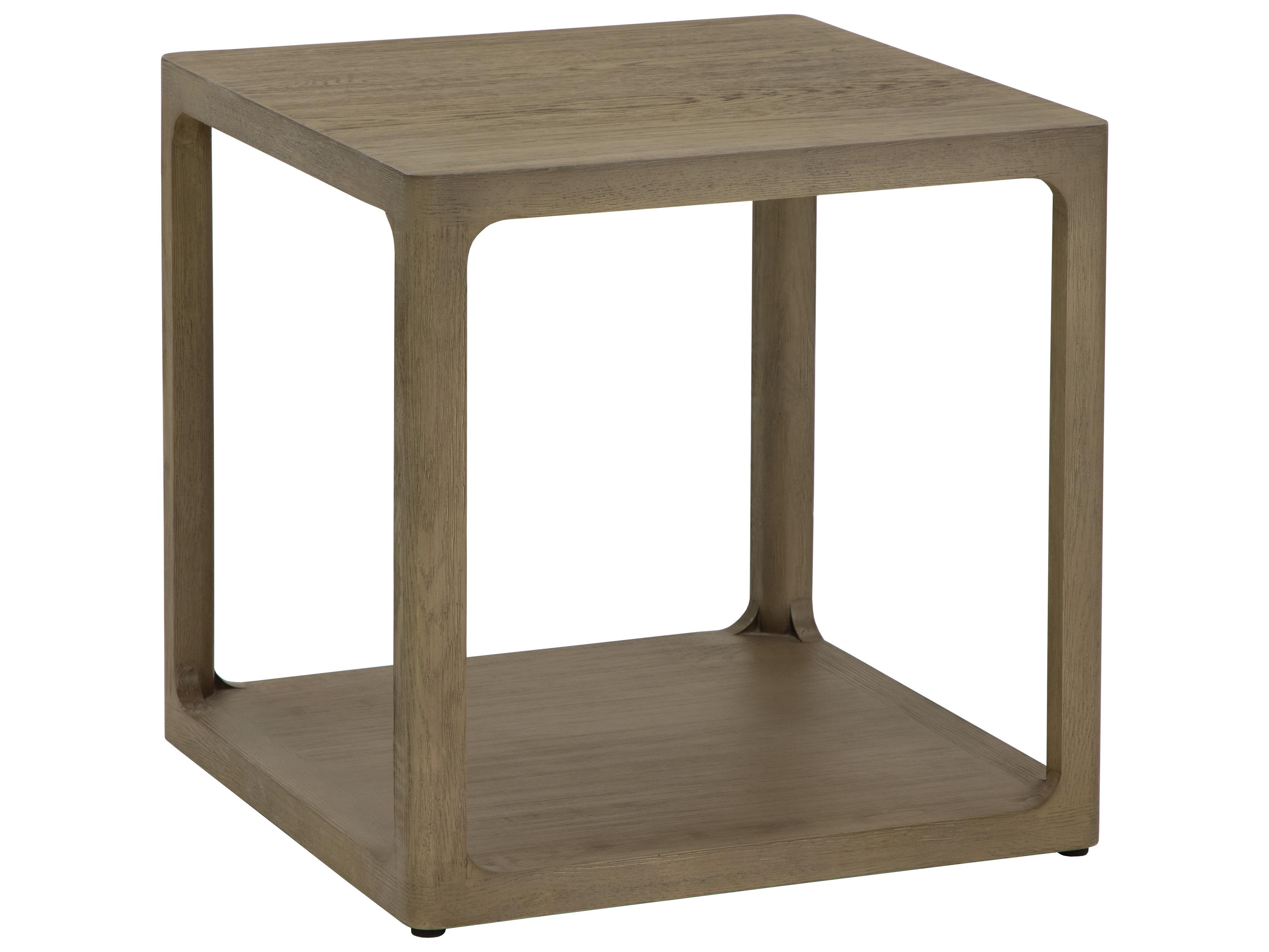 Sunpan Doncaster Square Wood Grey End Table
