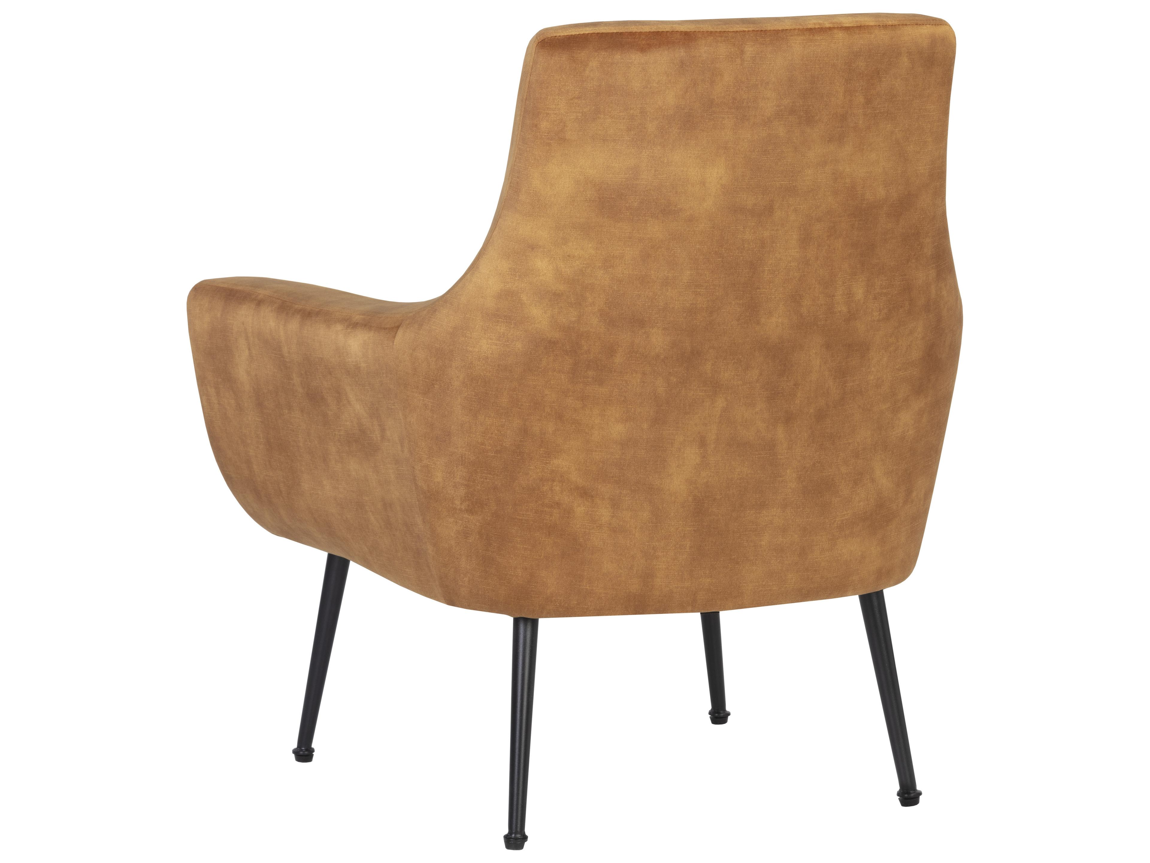Sunpan Aletta Gold Fabric Accent Chair