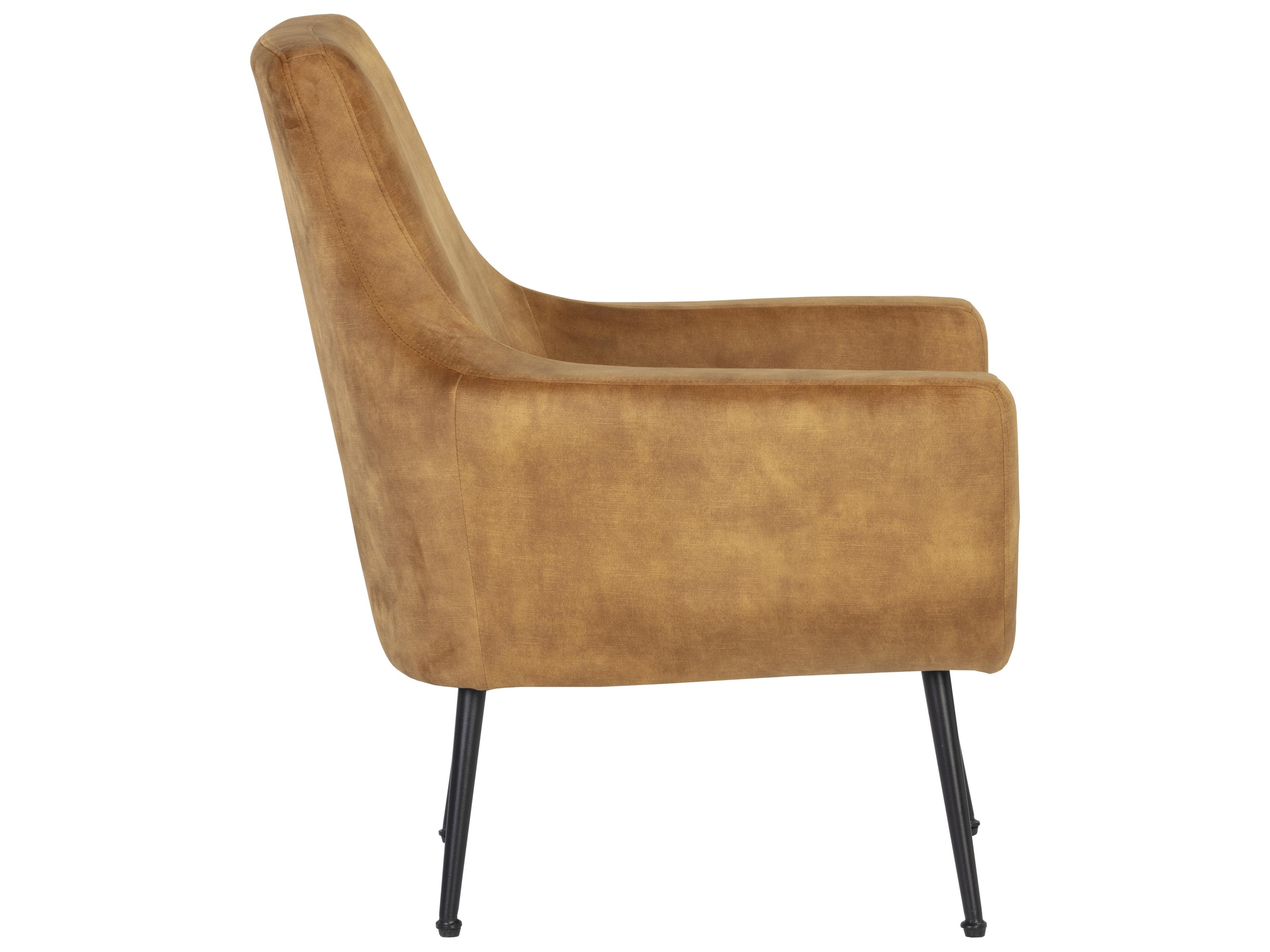 Sunpan Aletta Gold Fabric Accent Chair