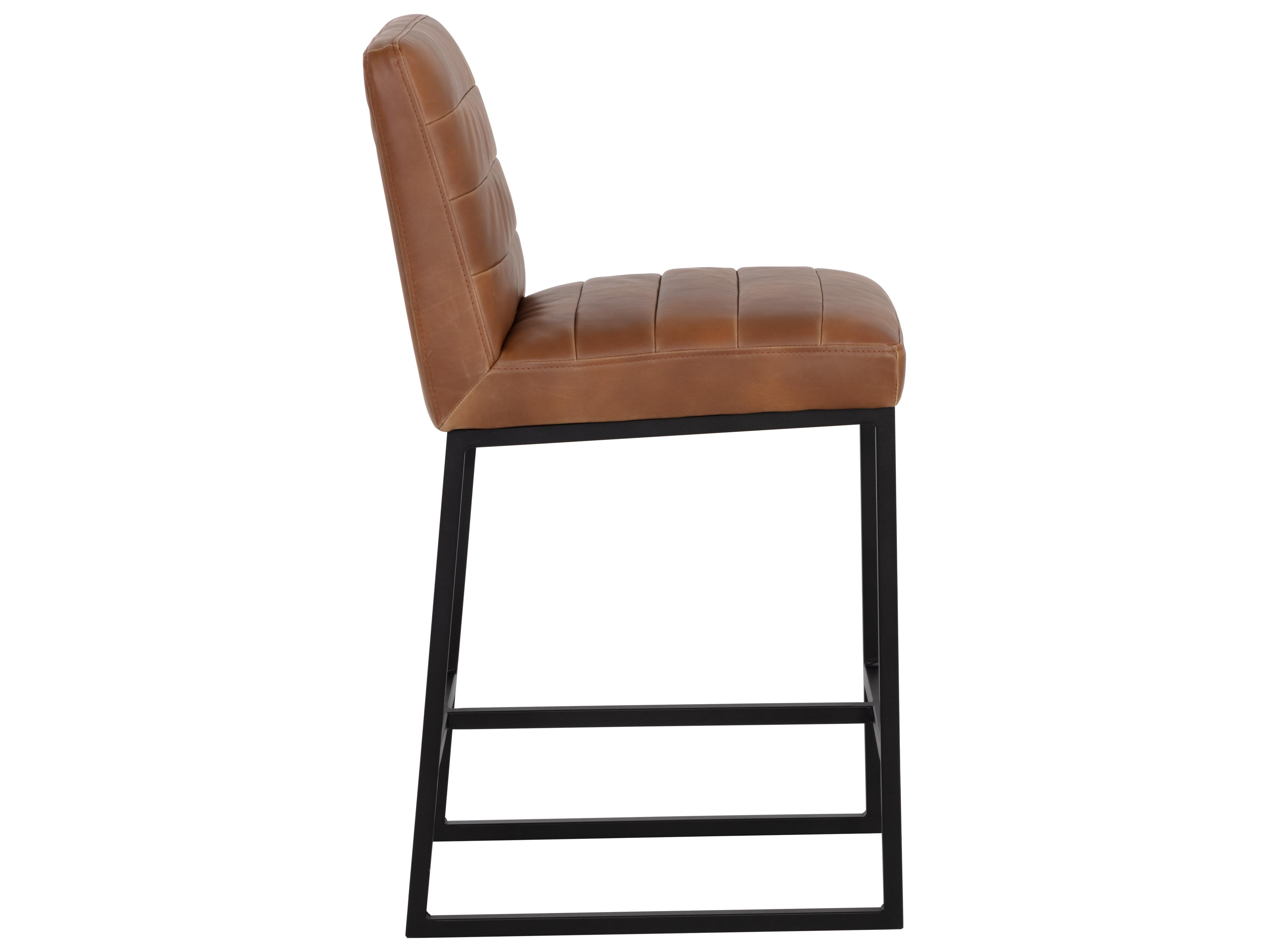 Sunpan Spyros Counter Stool in Tobacco Tan