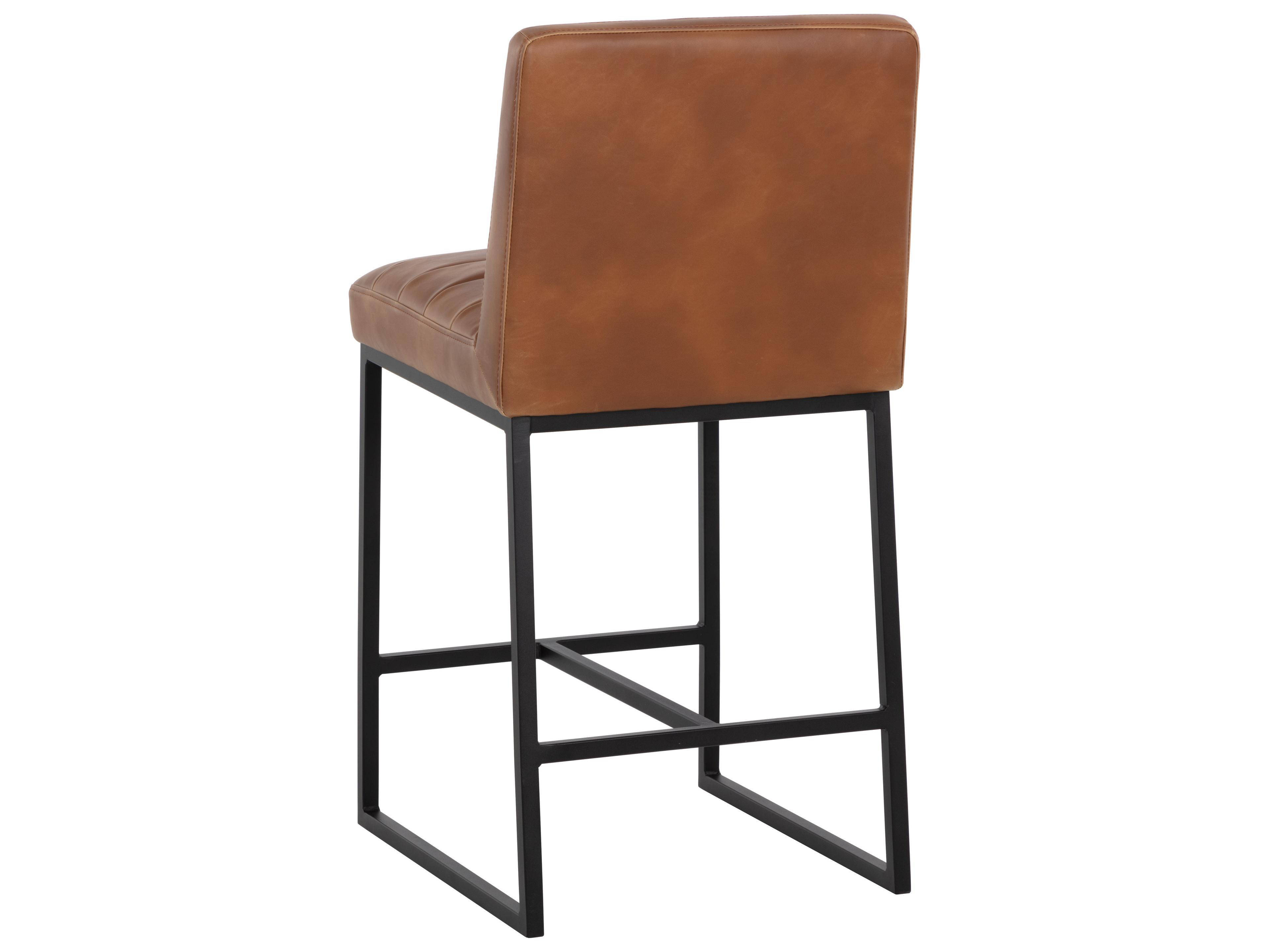Sunpan Spyros Counter Stool in Tobacco Tan