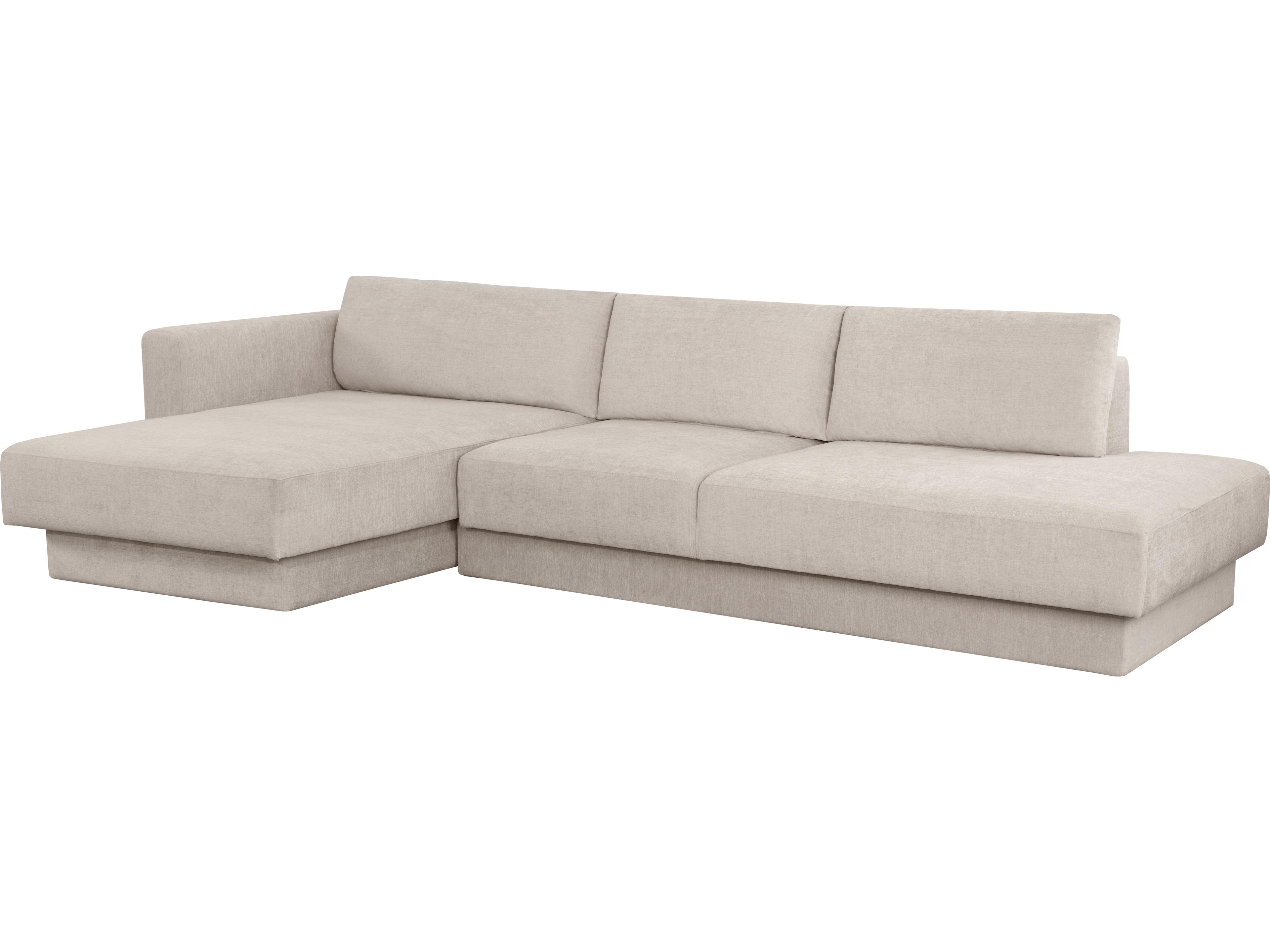 Sunpan Tecoma Upholstered Sectional Sofa with LAF Chaise