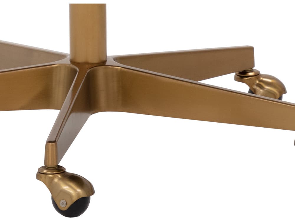 Sunpan Claren Deep Green Sky Upholstered Adjustable Computer Chair