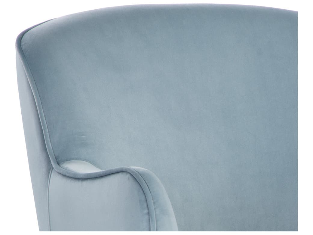 Sunpan Karina Cornflower Blue Sky Upholstered Adjustable Computer Chair