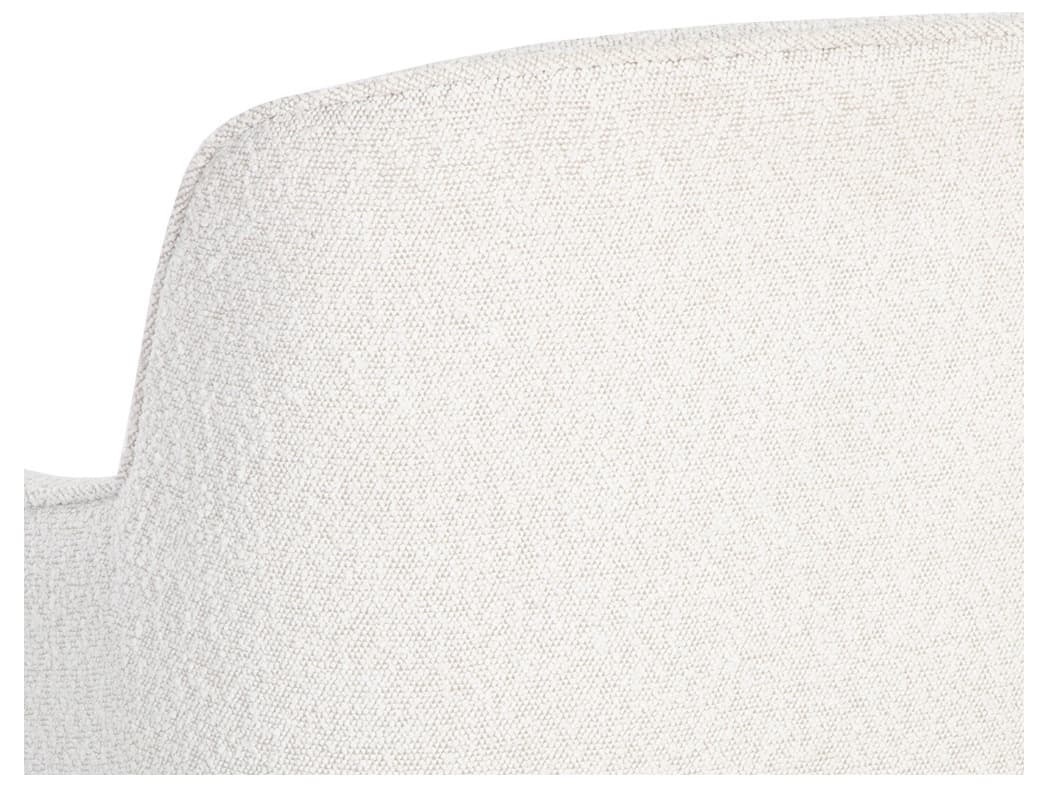 Sunpan Karina Copenhagen White Upholstered Adjustable Coumputer Chair