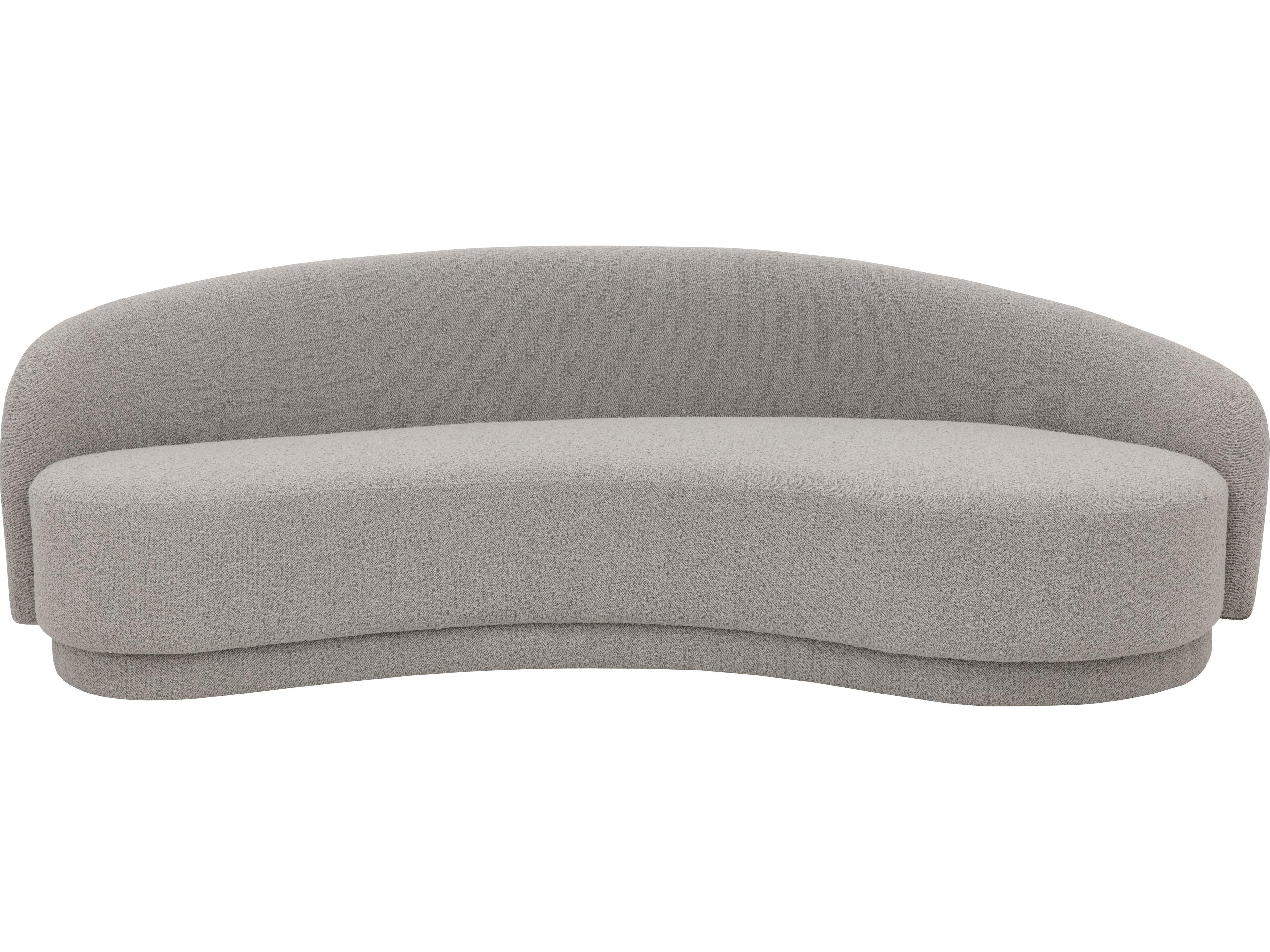 Sunpan Kendra Altro Cappuccino Gray Upholstered Sofa