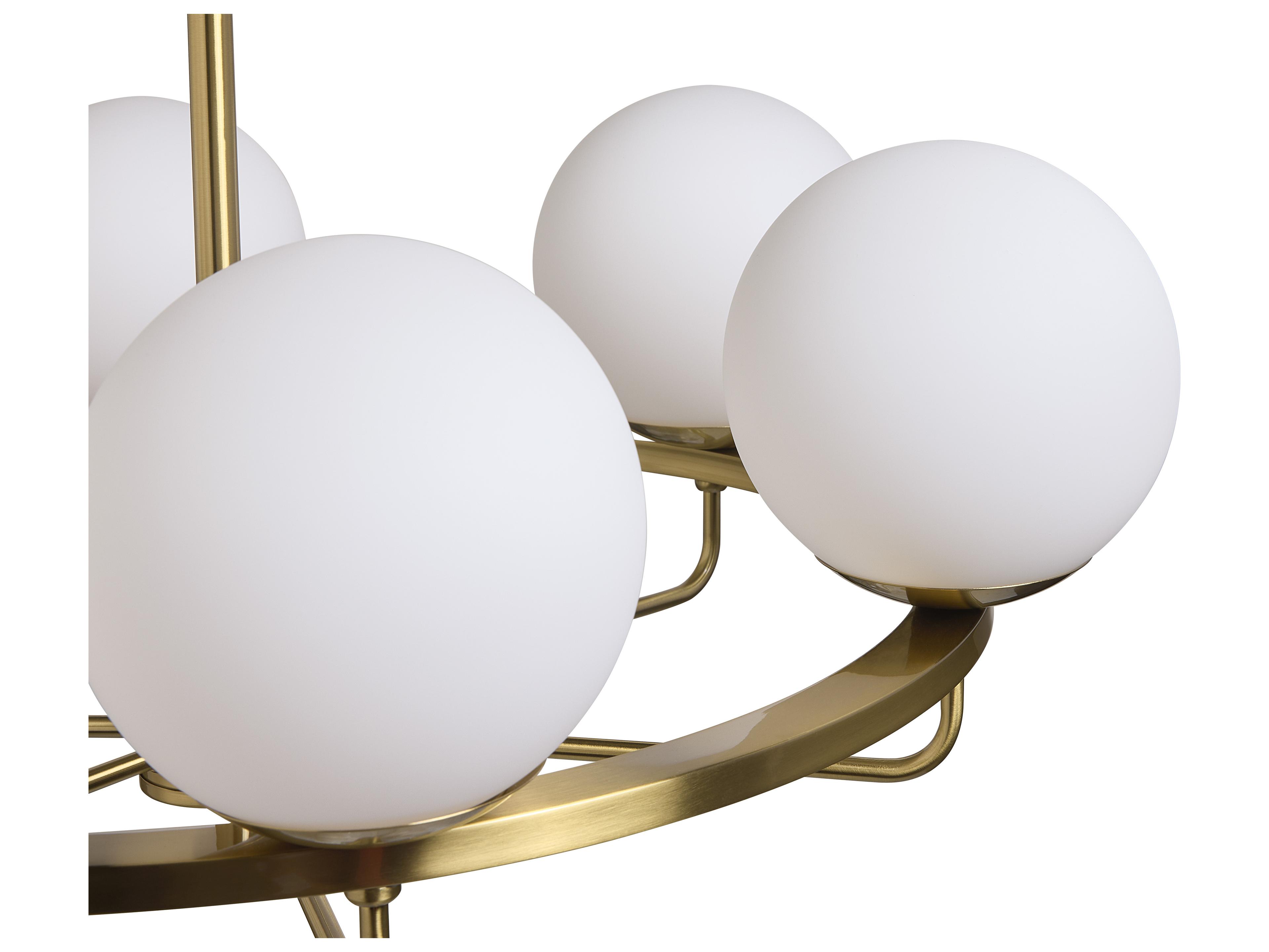 Sunpan Eliora Gold Round Globe Chandelier