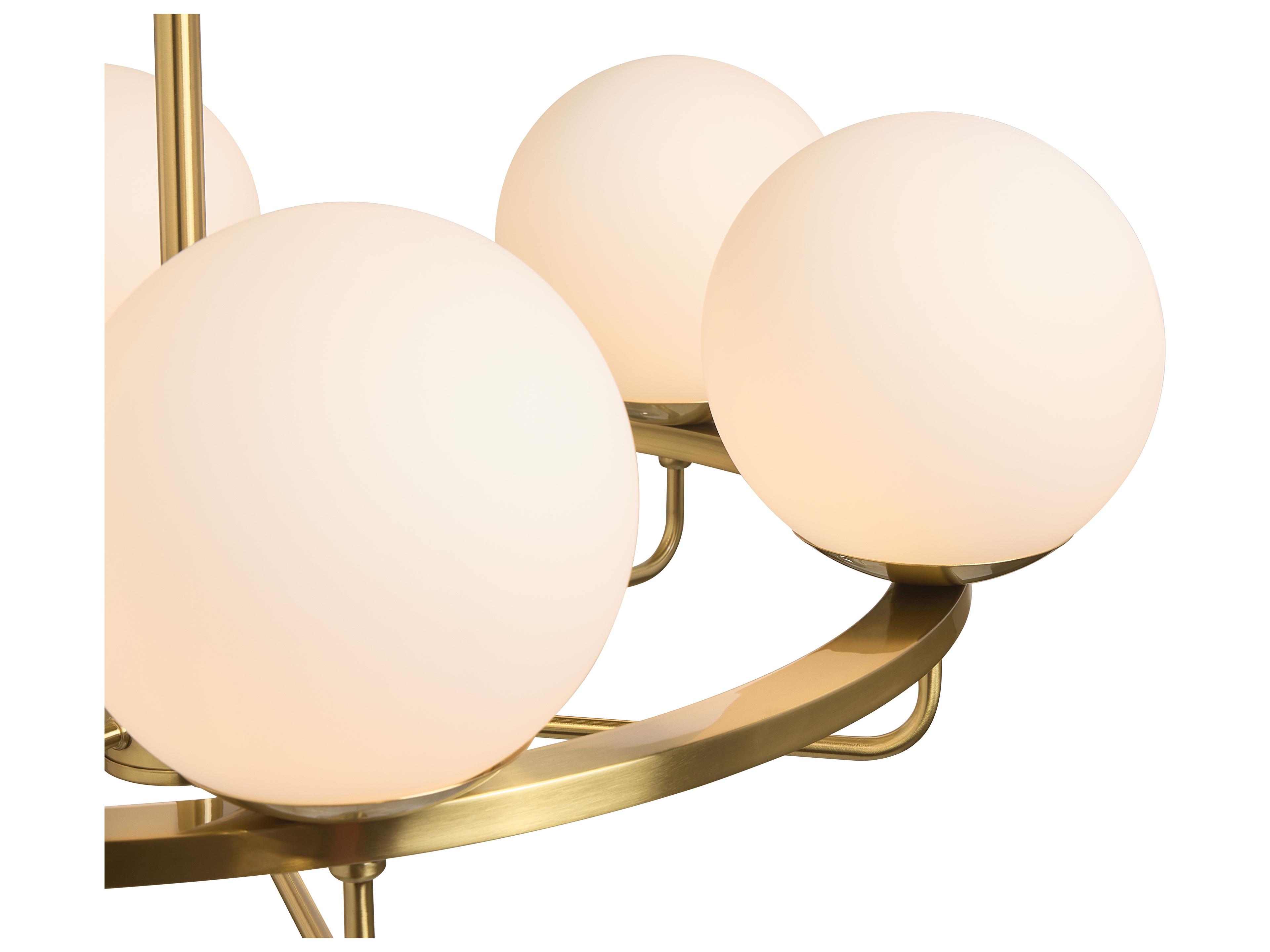 Sunpan Eliora Gold Round Globe Chandelier