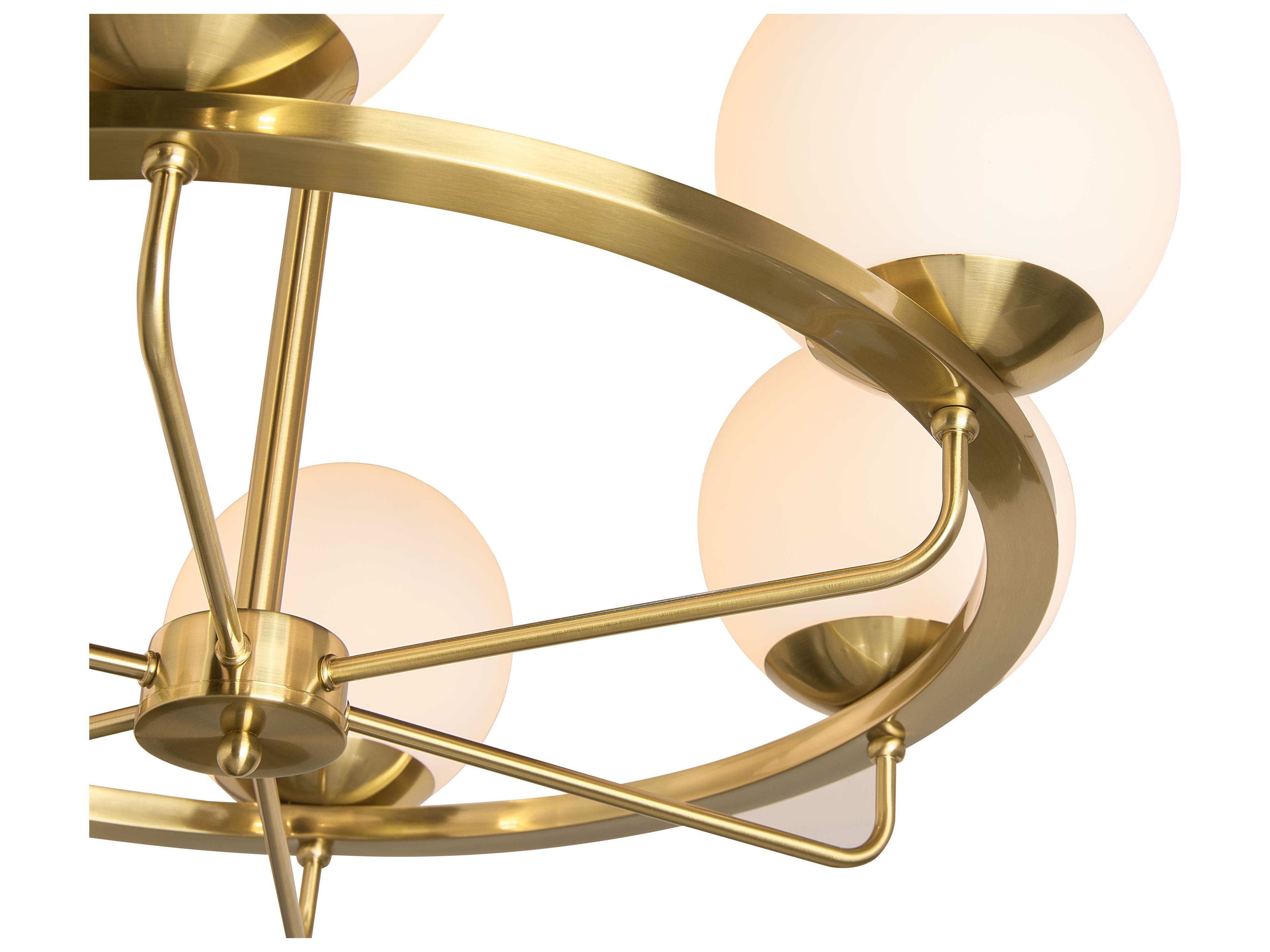 Sunpan Eliora Gold Round Globe Chandelier