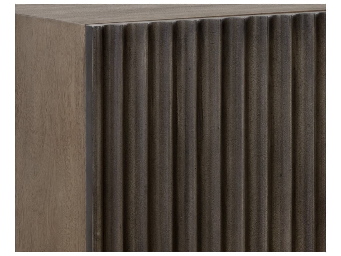 Sunpan Carlin 72" Mango Wood Taupe Antique Bronze Sideboard