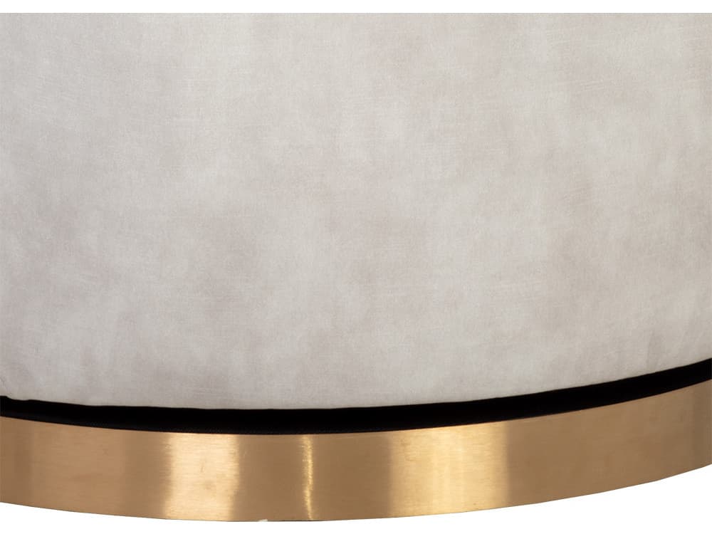 Sunpan Casey Swivel Cream Fabric Accent Chair