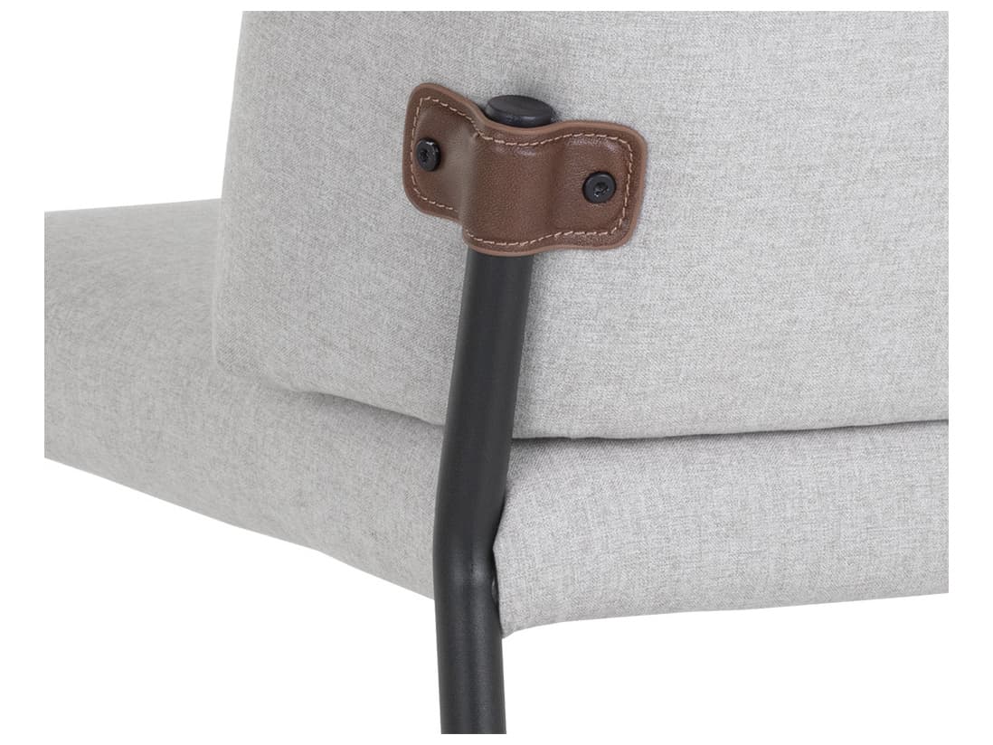 Sunpan Pearce Gray Upholstered Side Dining Chair