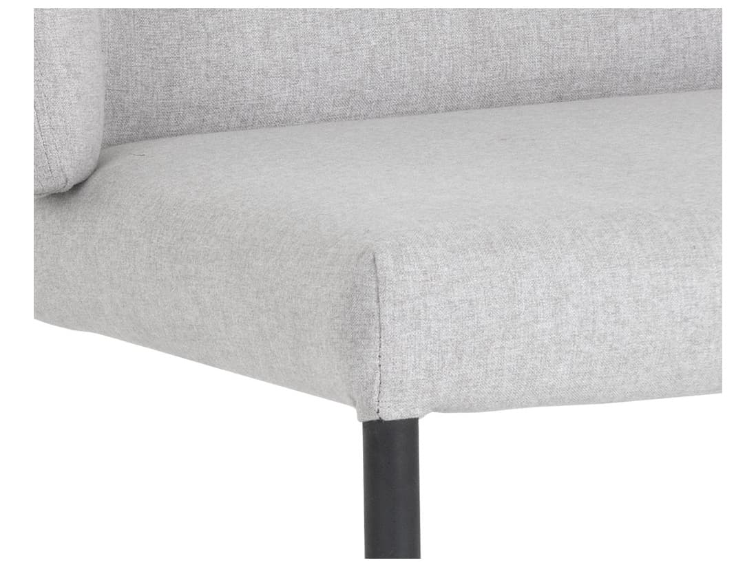 Sunpan Pearce Gray Upholstered Side Dining Chair