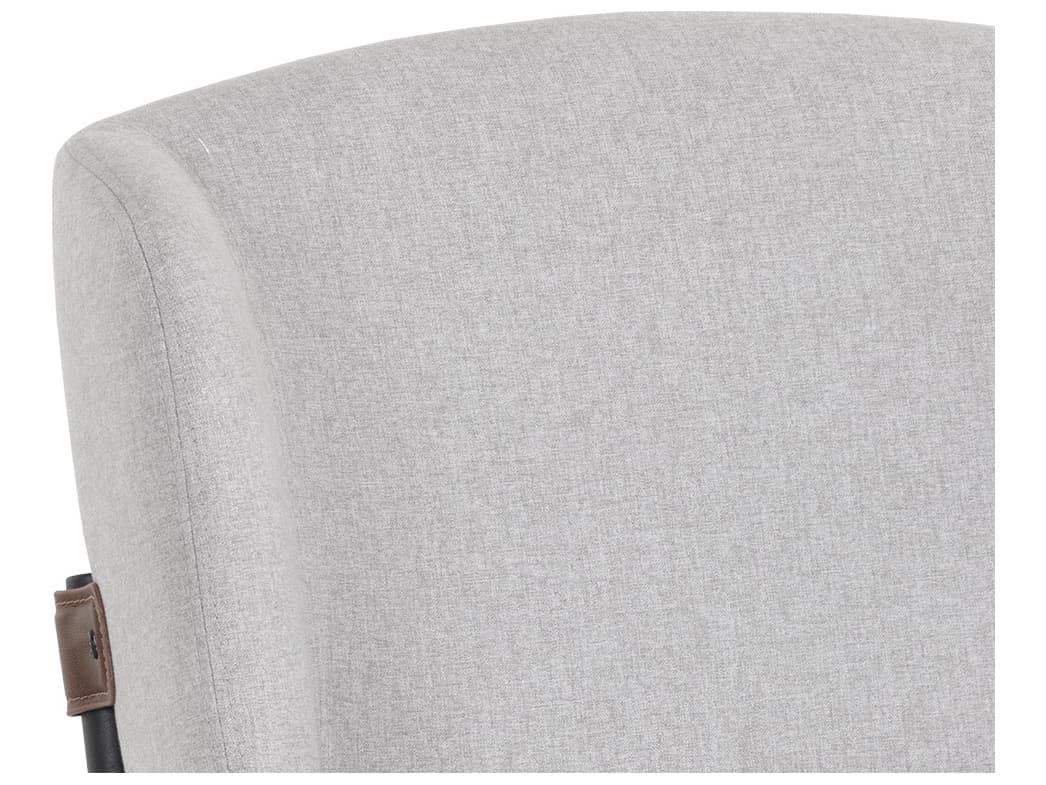 Sunpan Pearce Gray Upholstered Side Dining Chair