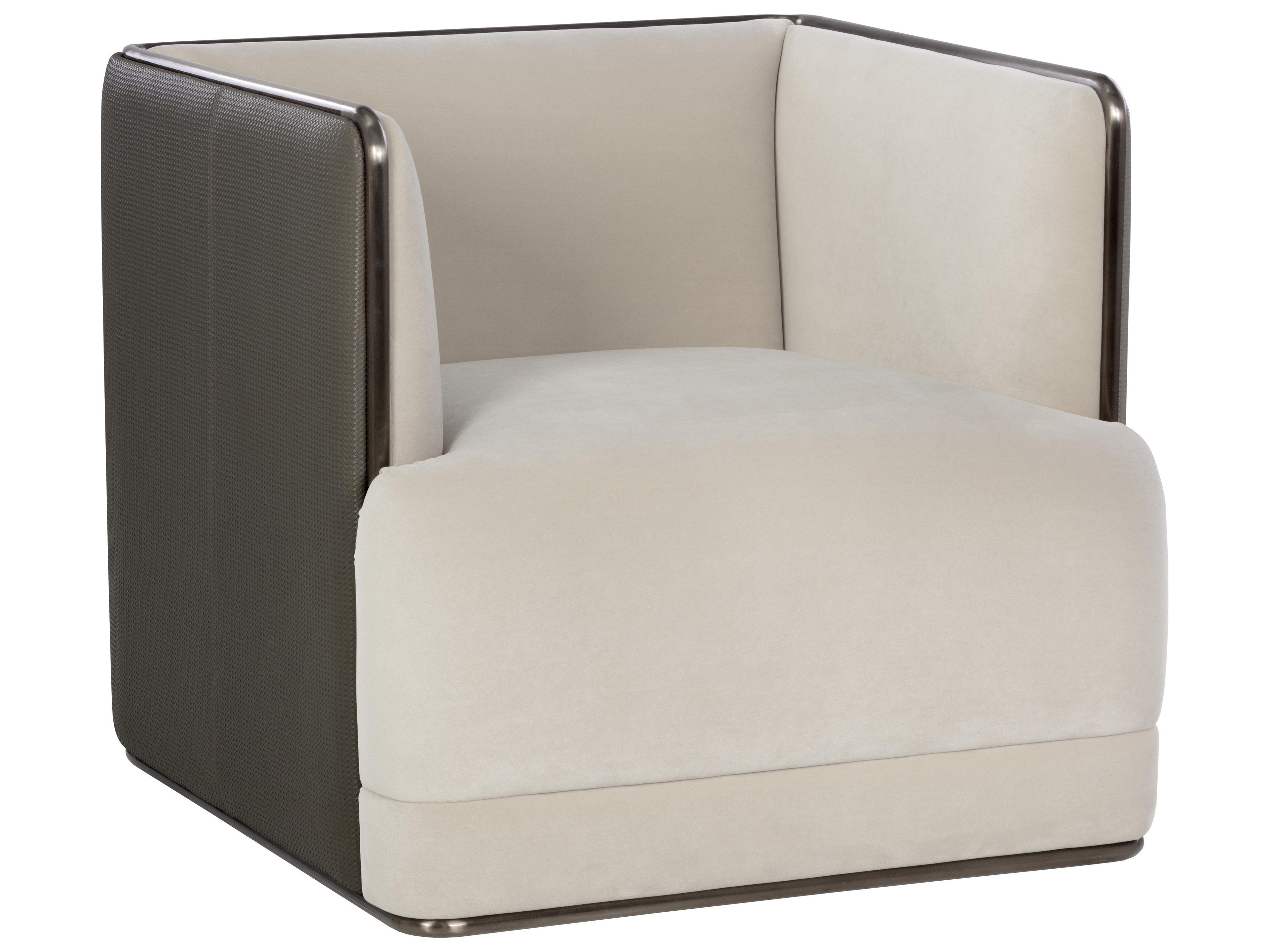 Sunpan Sierra White Fabric Accent Chair