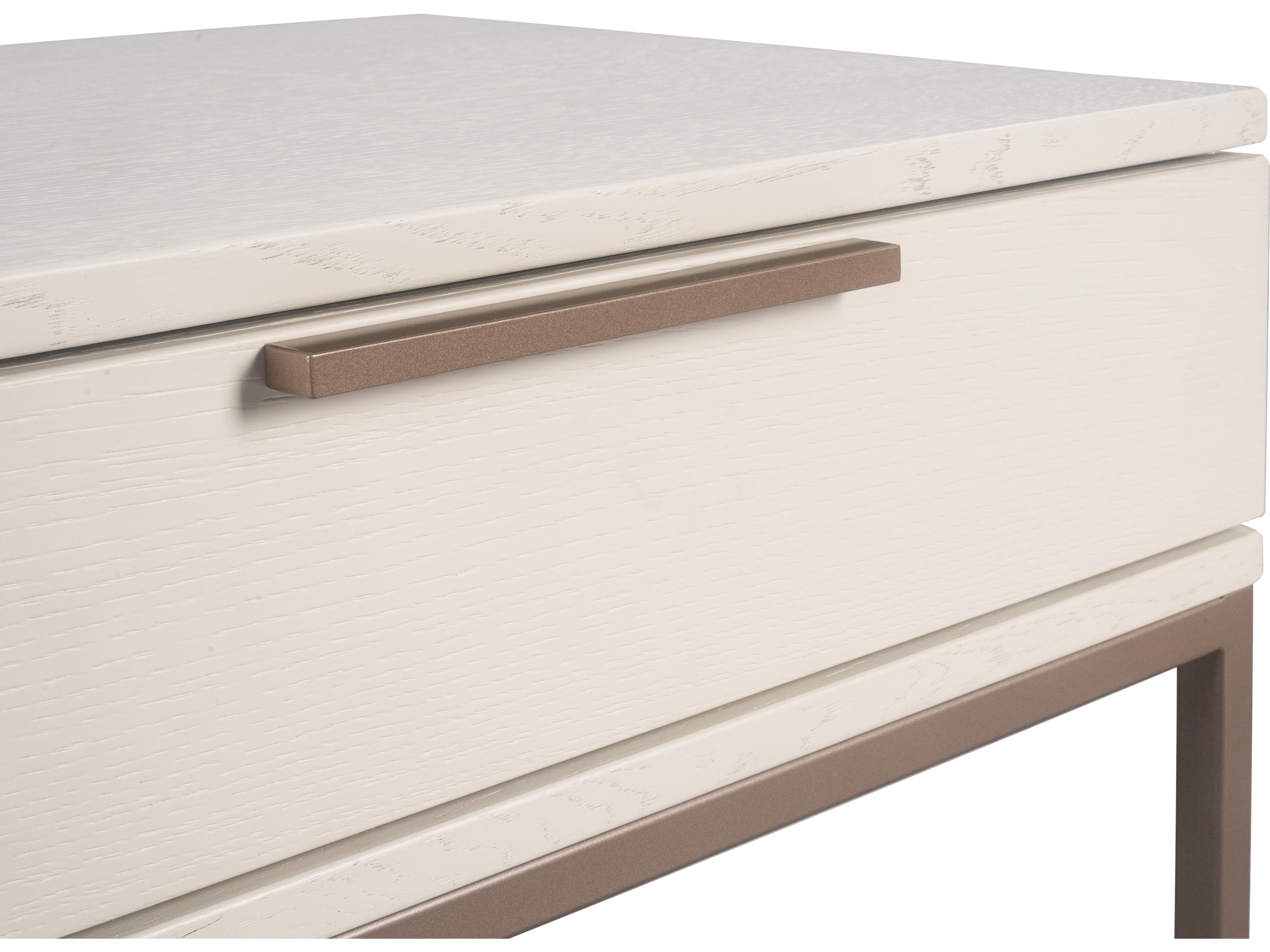 Sunpan Rebel 1-Drawer Cream Champagne Gold Nightstand