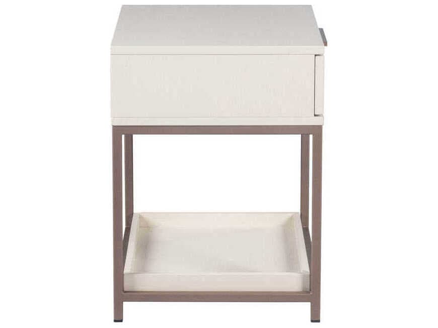 Sunpan Rebel 1-Drawer Cream Champagne Gold Nightstand