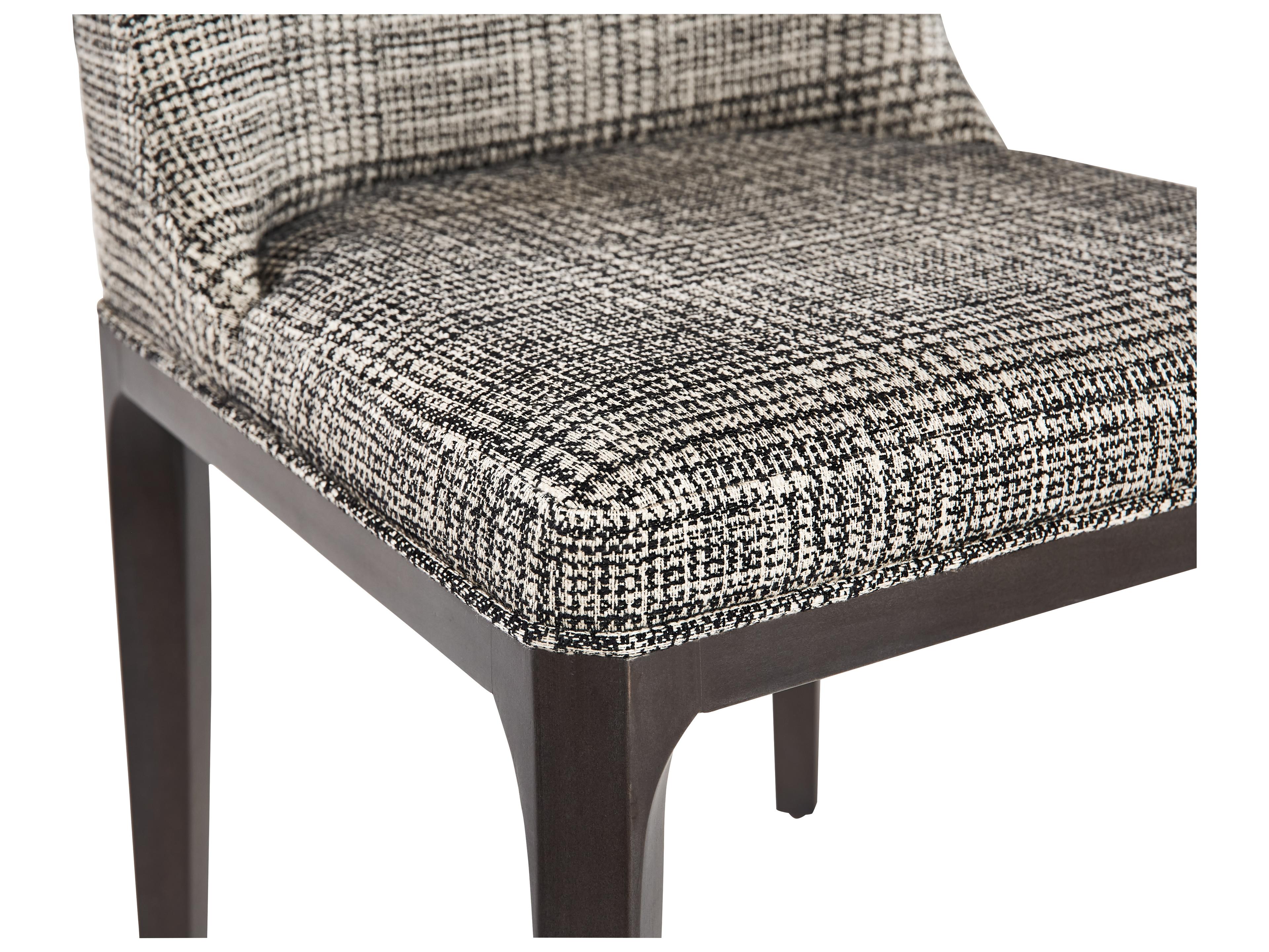 Sunpan Elisa Oak Wood Gray Upholstered Side Dining Chair