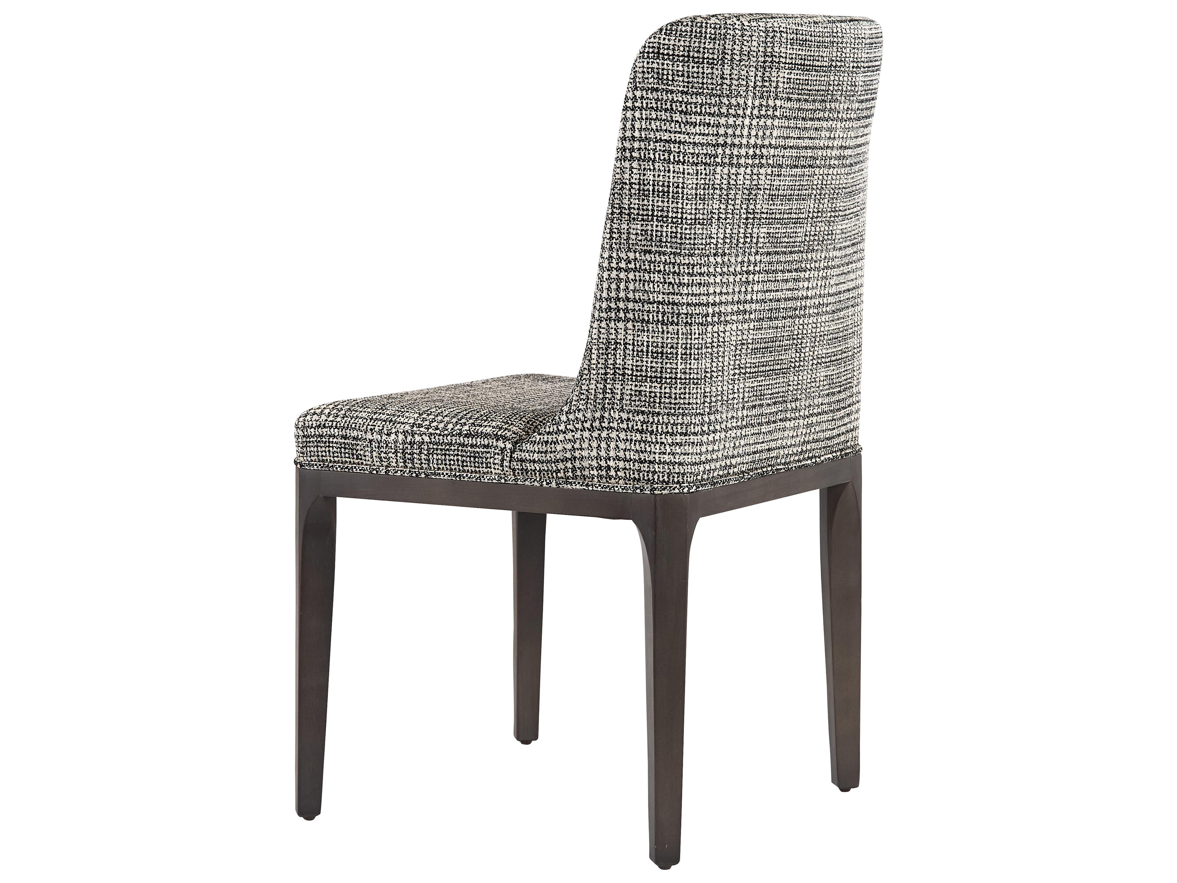 Sunpan Elisa Oak Wood Gray Upholstered Side Dining Chair