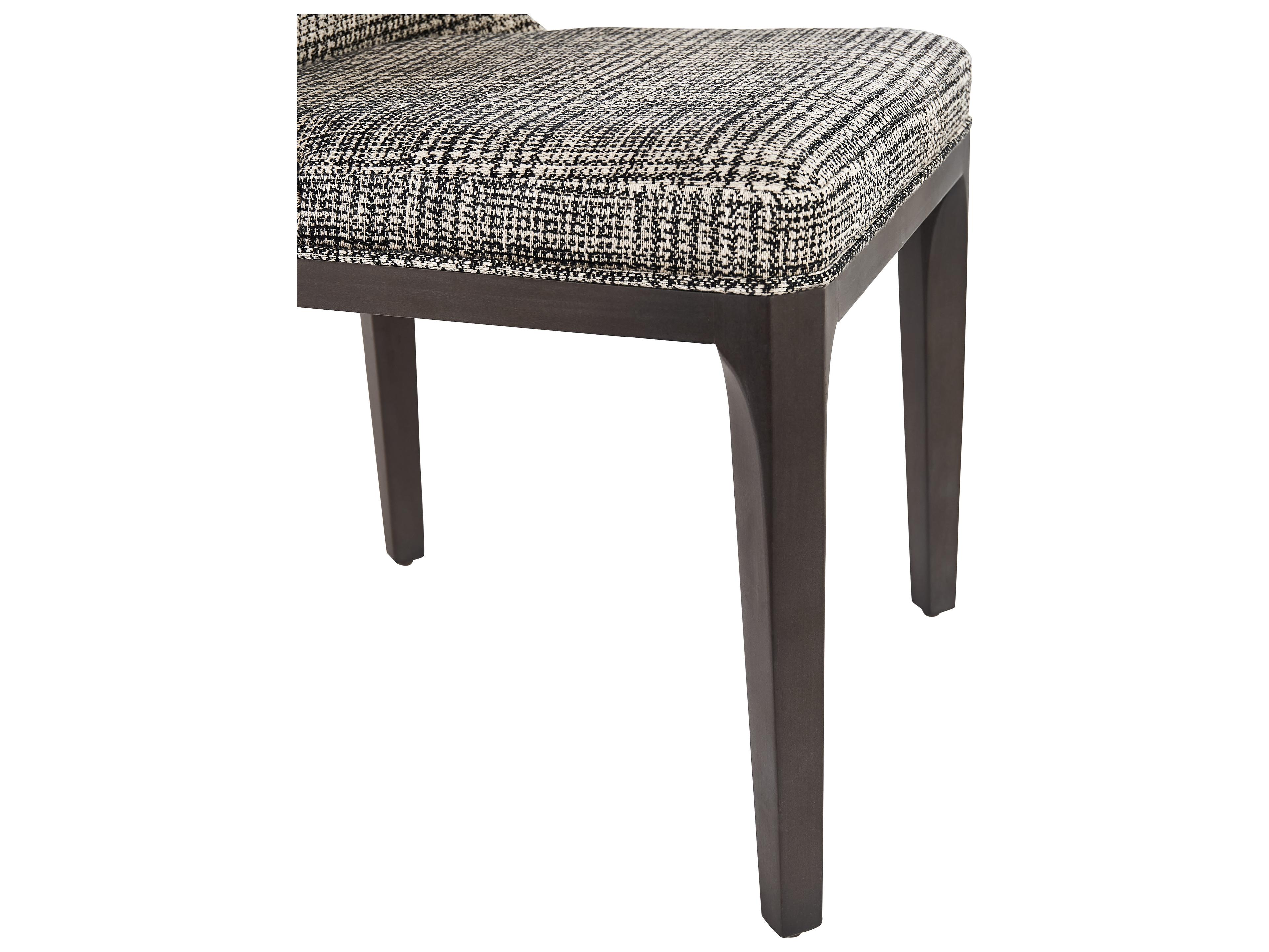 Sunpan Elisa Oak Wood Gray Upholstered Side Dining Chair