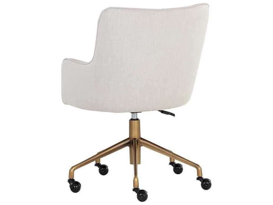 Sunpan Irongate Upholstered Adjustable Swivel Task Office Chair