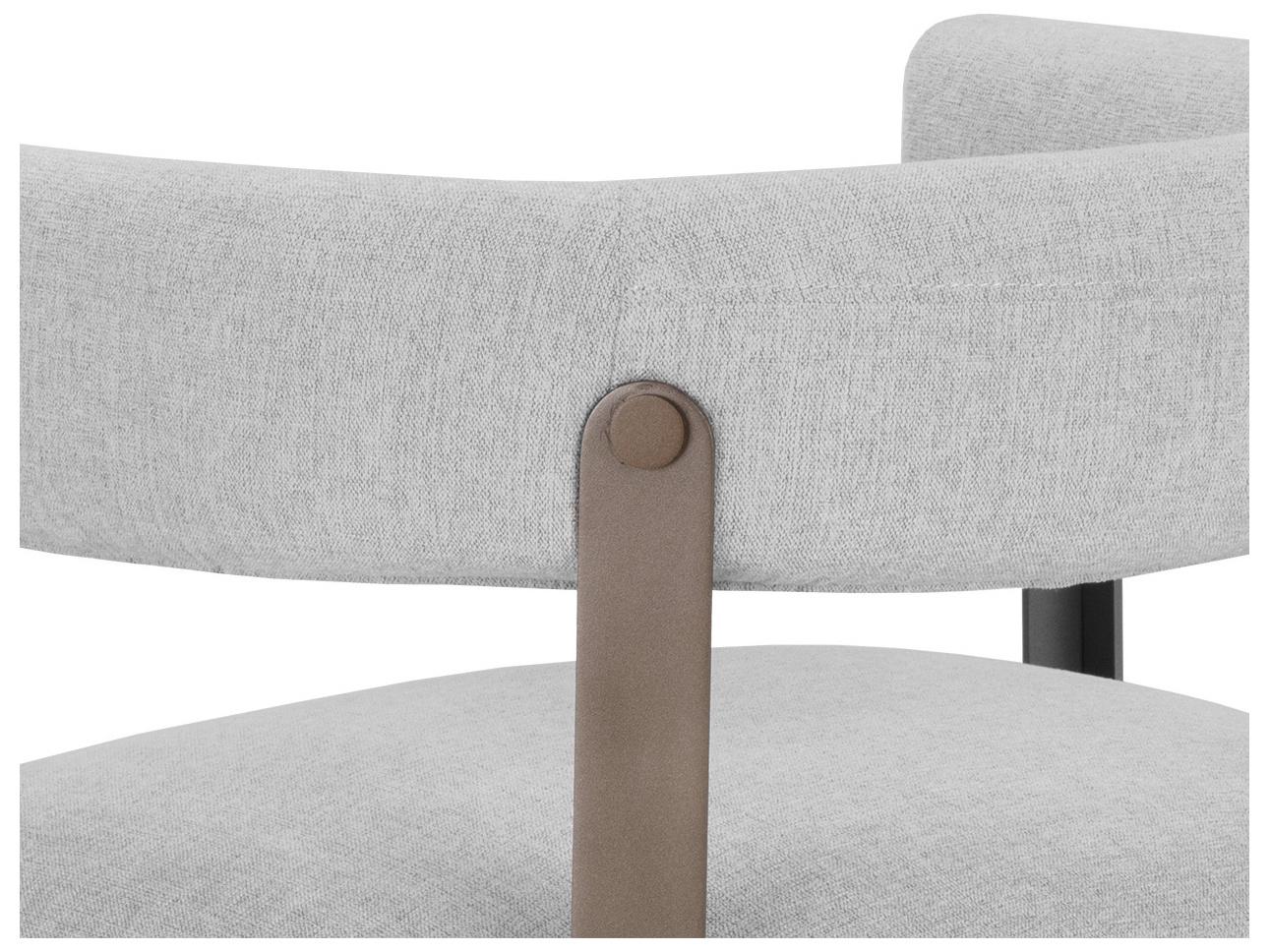 Sunpan Mae Gray Upholstered Dining Chair