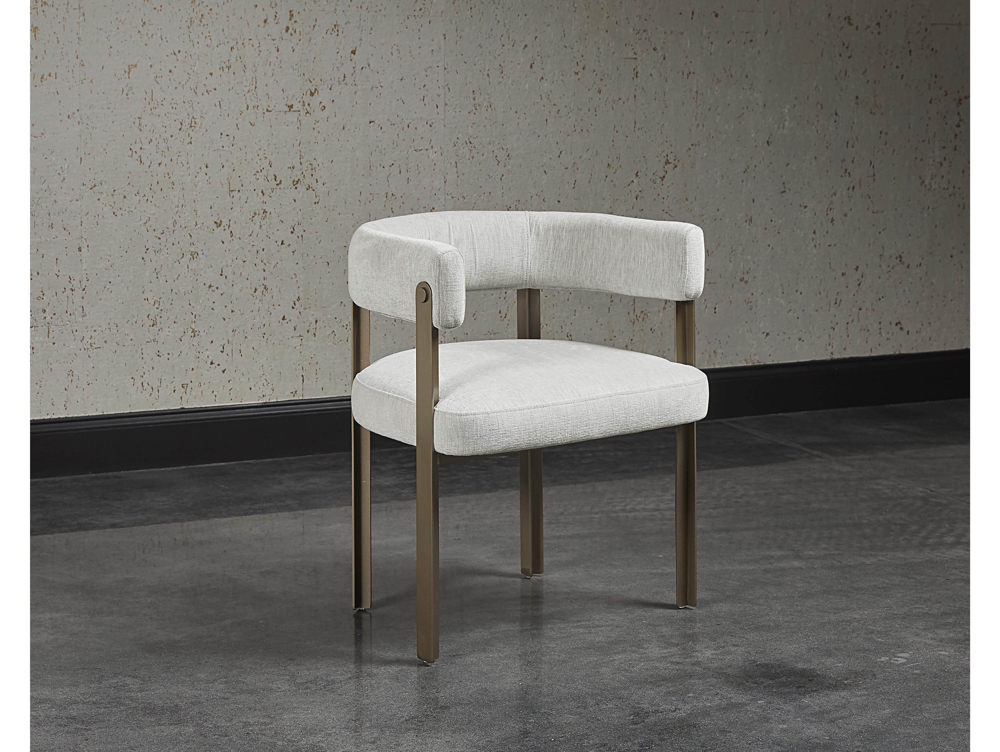 Sunpan Mae Gray Upholstered Dining Chair