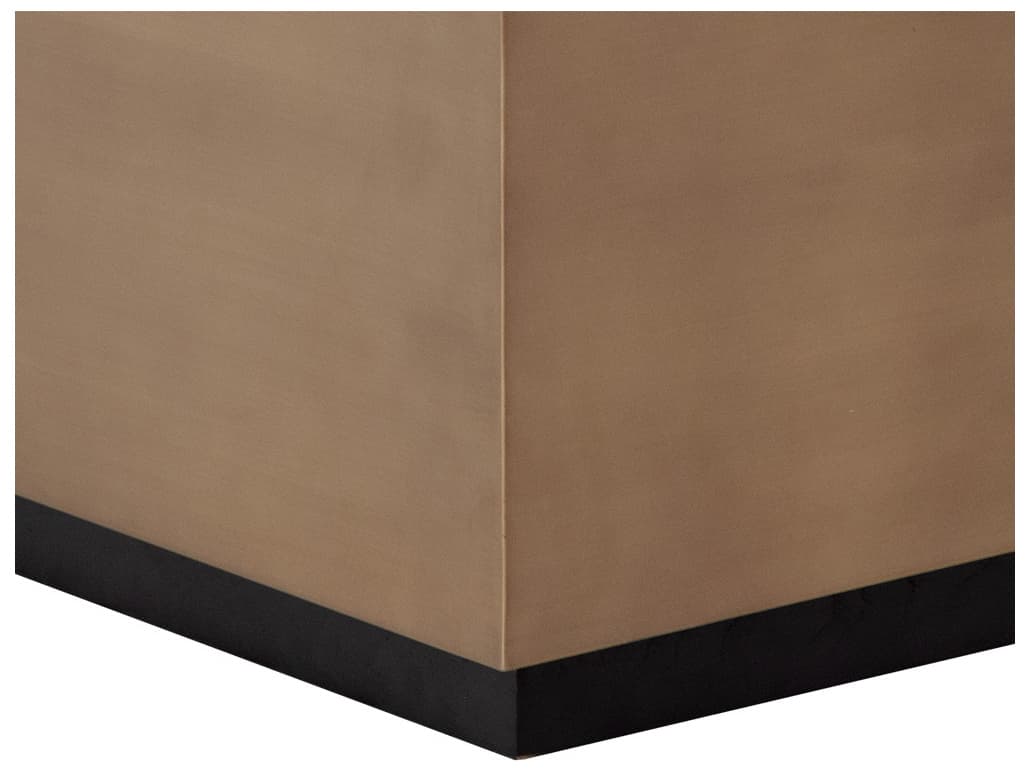 Sunpan Shiloh Square Glass White Black Coffee Table