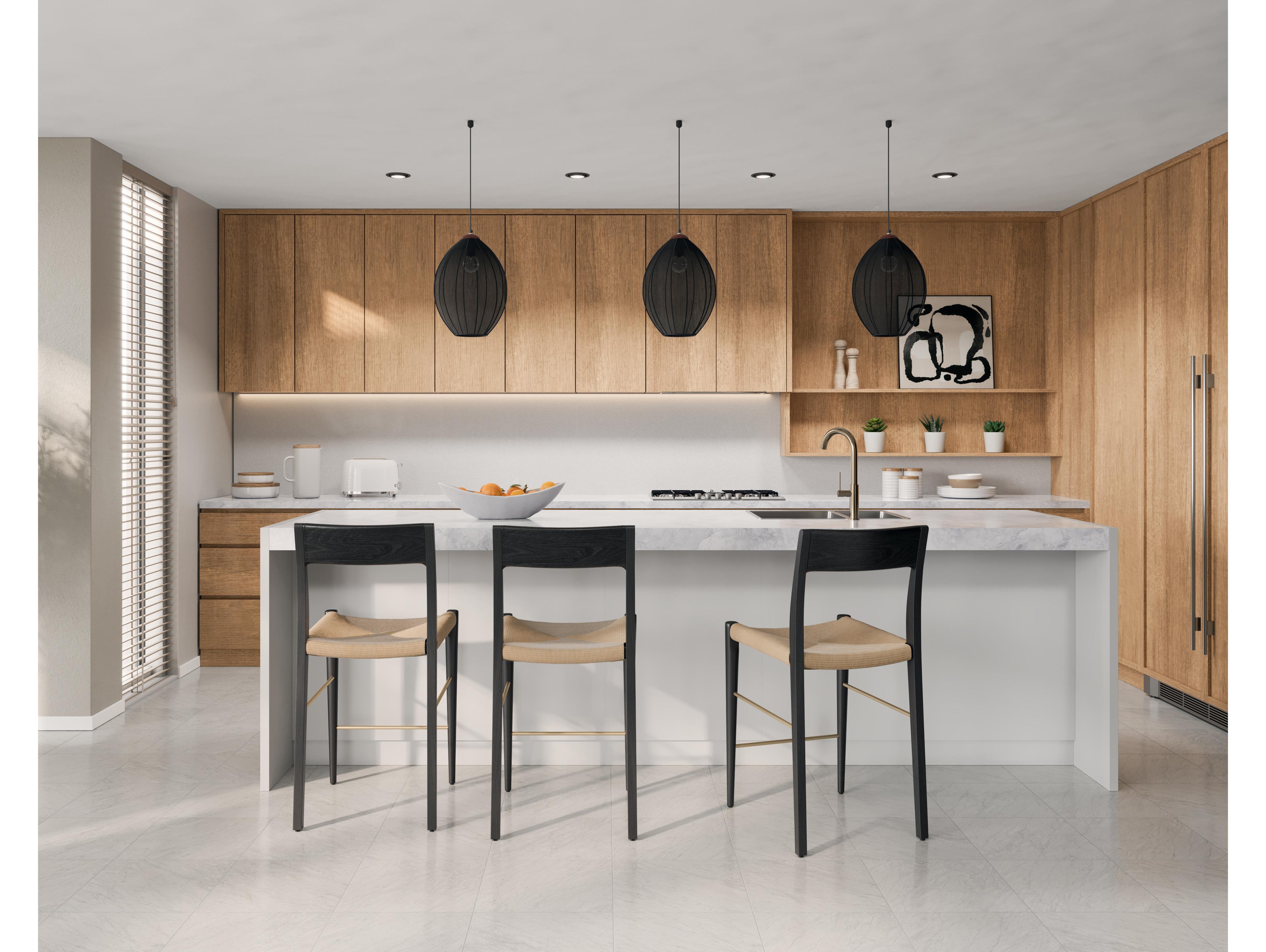 Sunpan Bondi Black Counter Stool