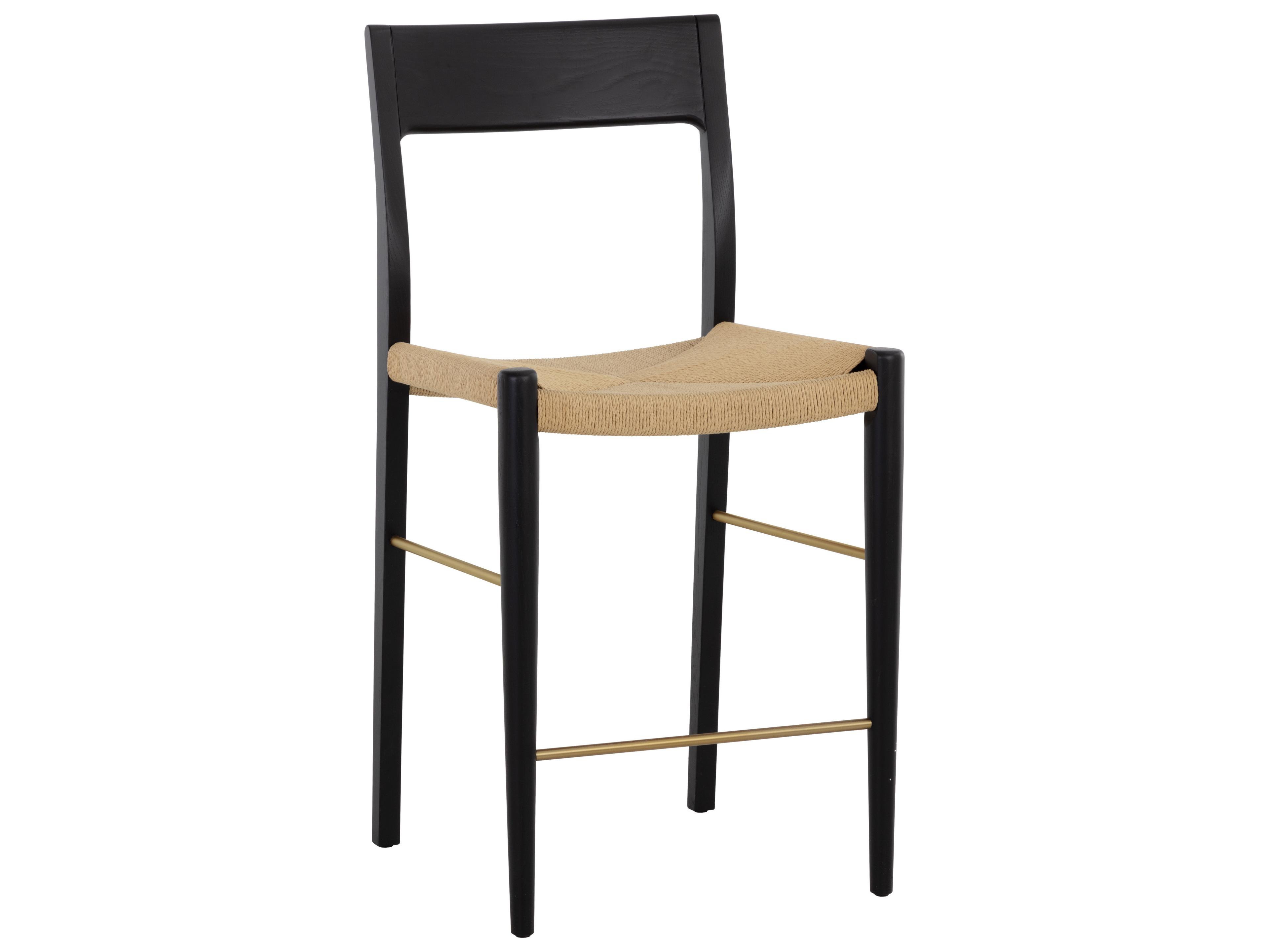 Sunpan Bondi Black Counter Stool