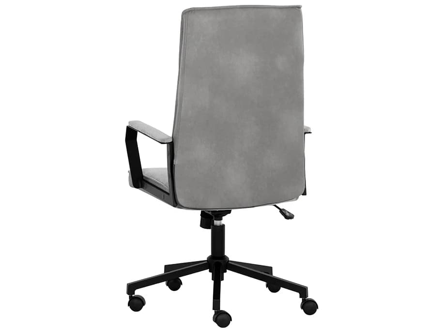 Sunpan Swanson Gray Upholstered Adjustable Swivel Computer Office Chair