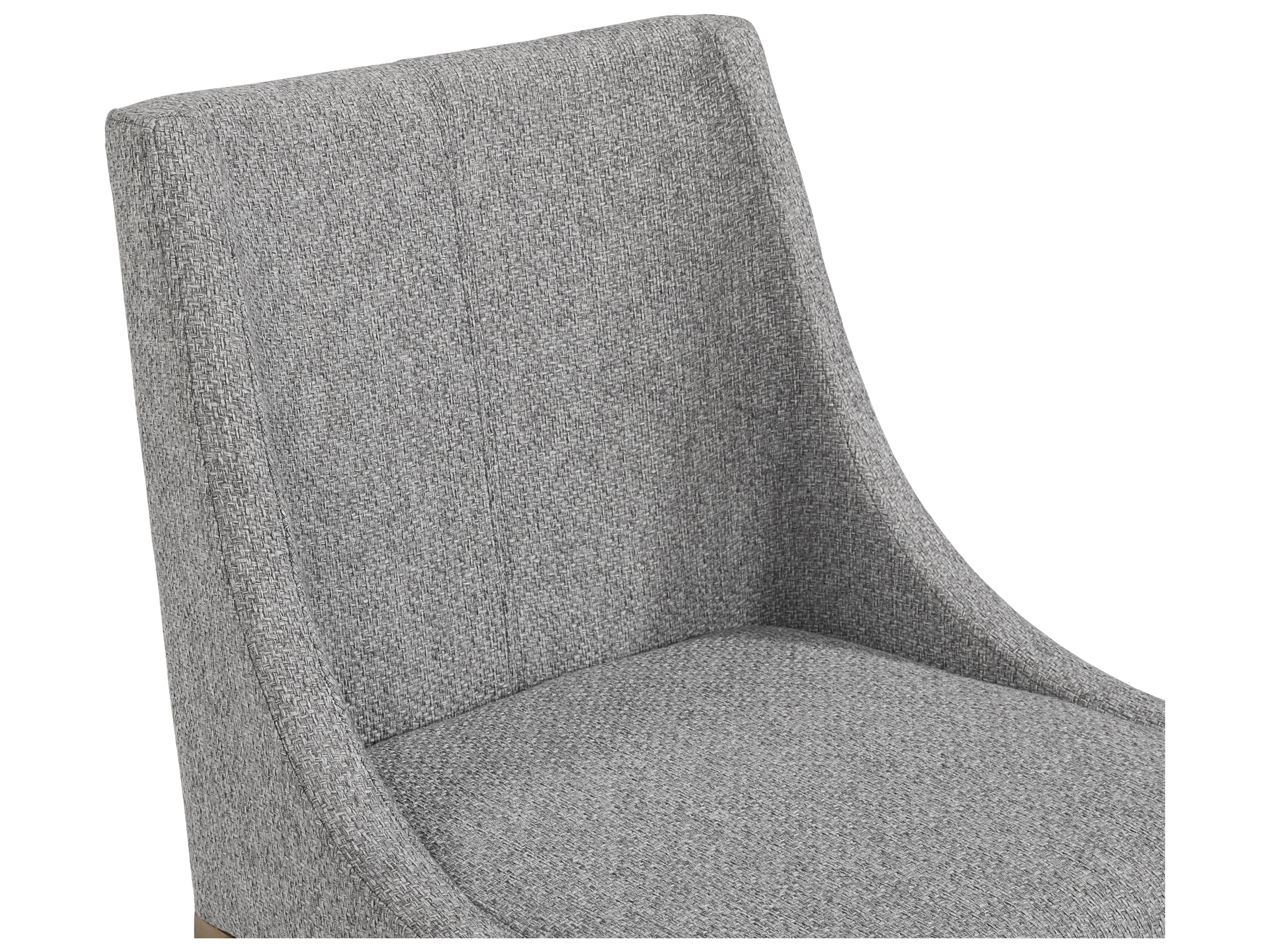 Sunpan Dionne Gray Upholstered Side Dining Chair